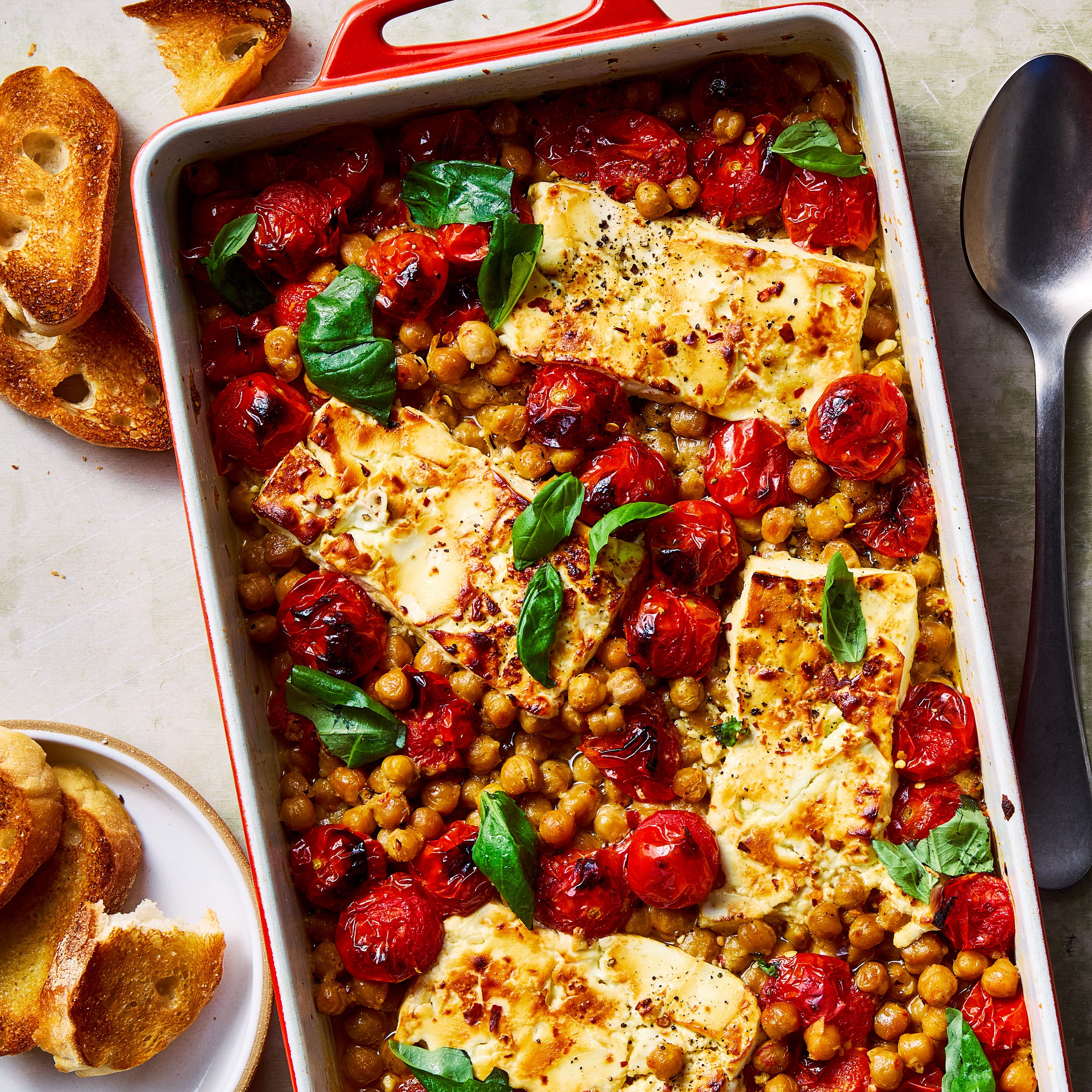 Baked Feta Chickpeas Are A Protein-Packed Spin On Your Favorite Viral Dinner