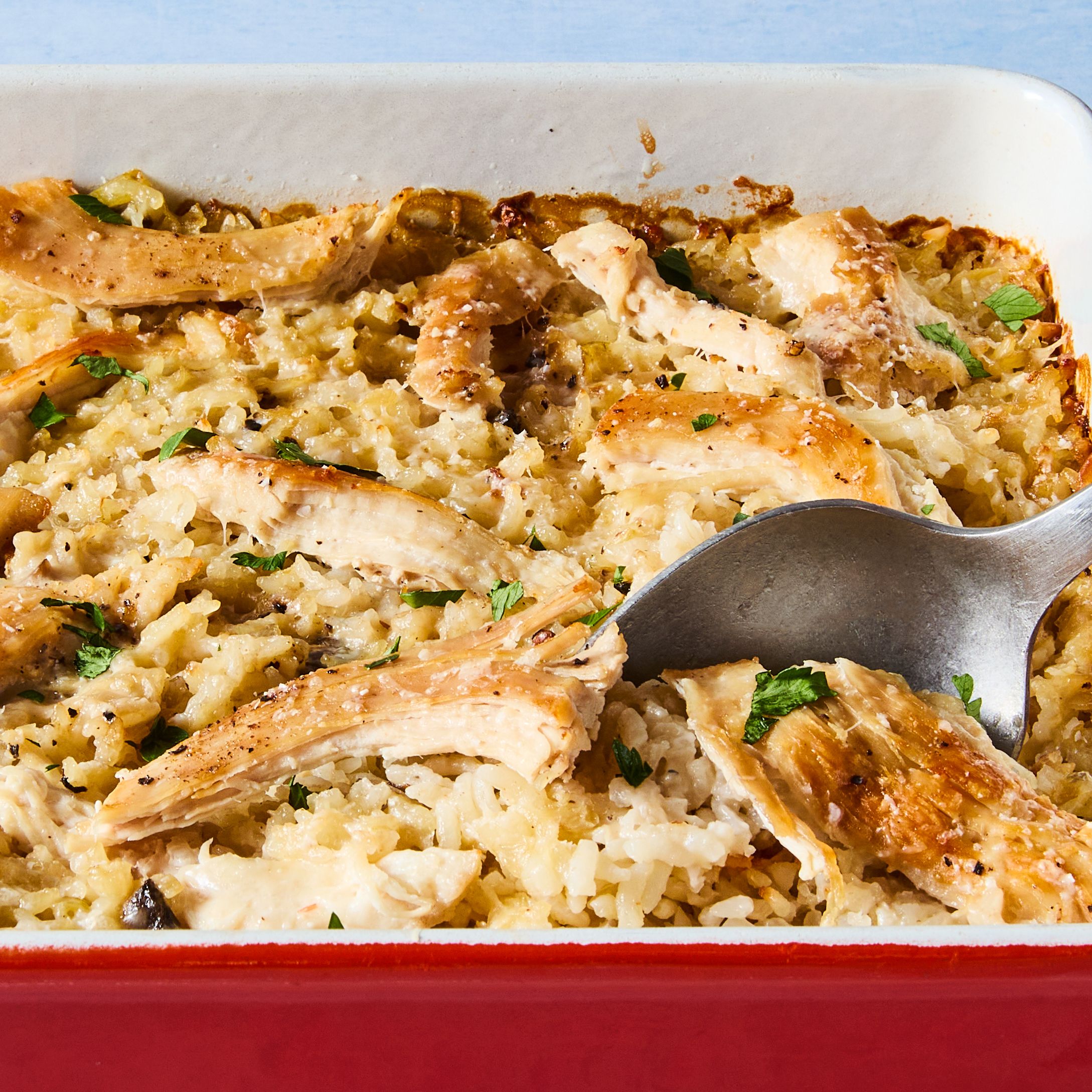 Chicken & Rice Casserole Is A Classic Cozy Weeknight Dinner