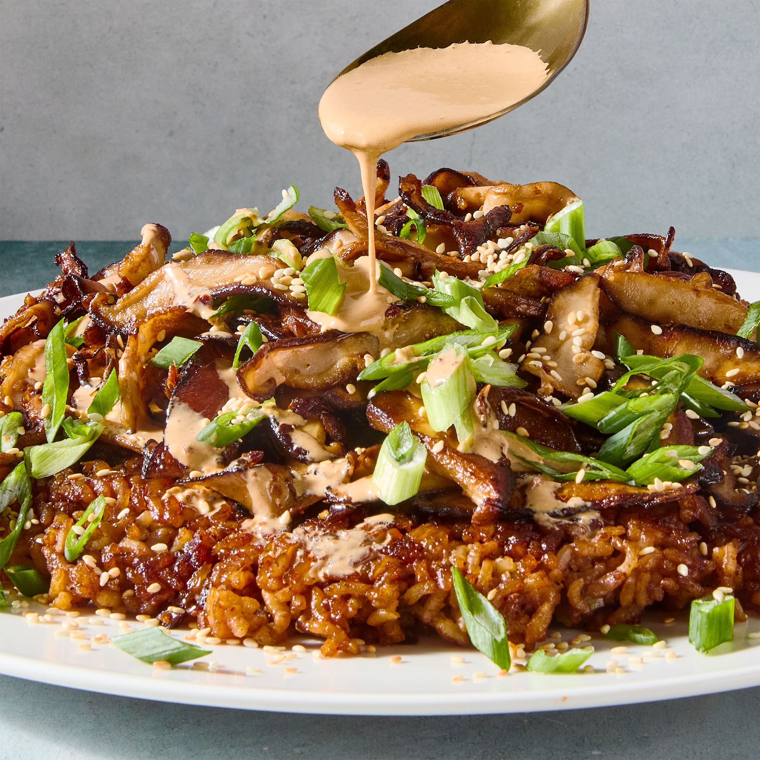 Miso Mushroom Crispy Rice