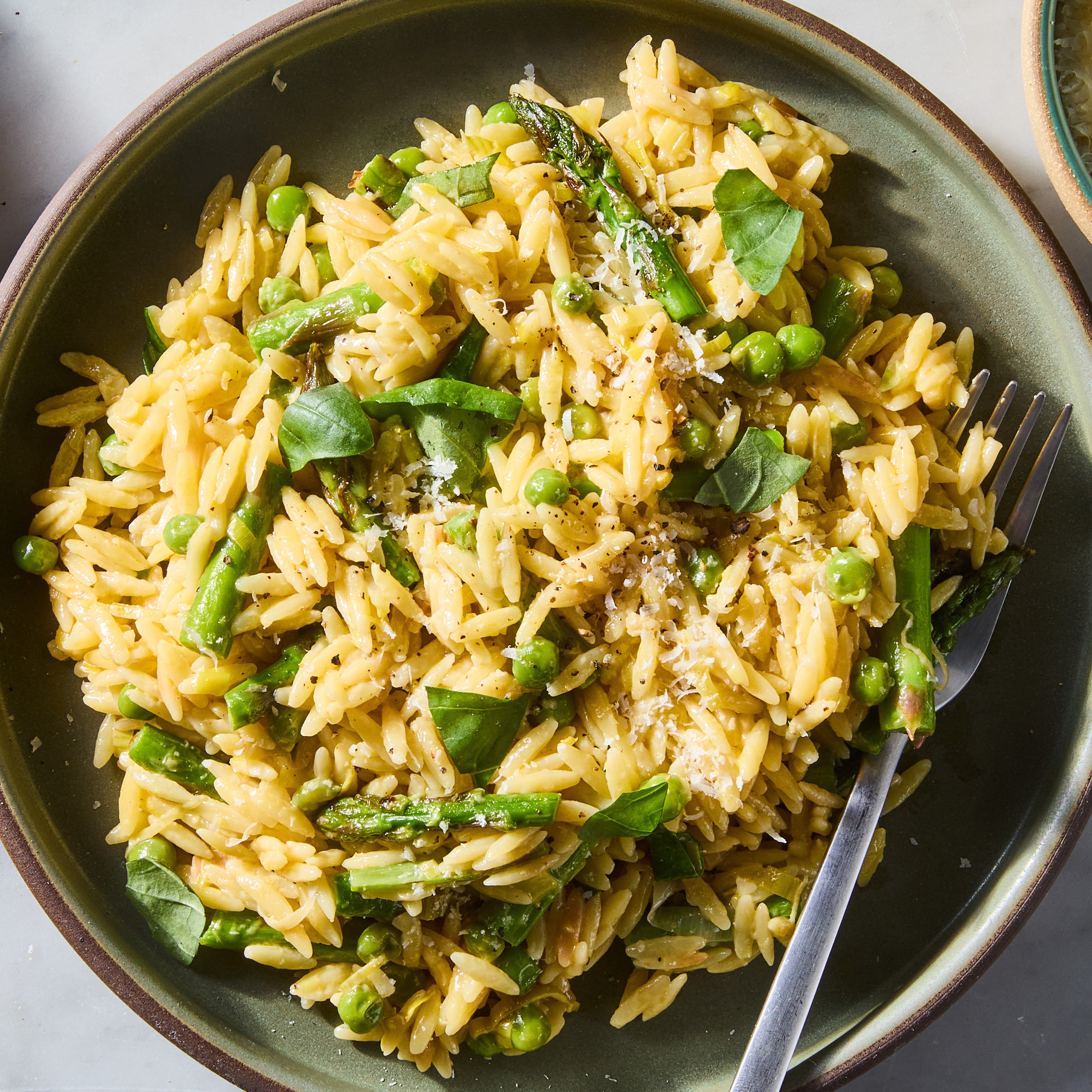 One-Pot Cheesy Asparagus Orzotto Is The Definition Of Spring Comfort Food