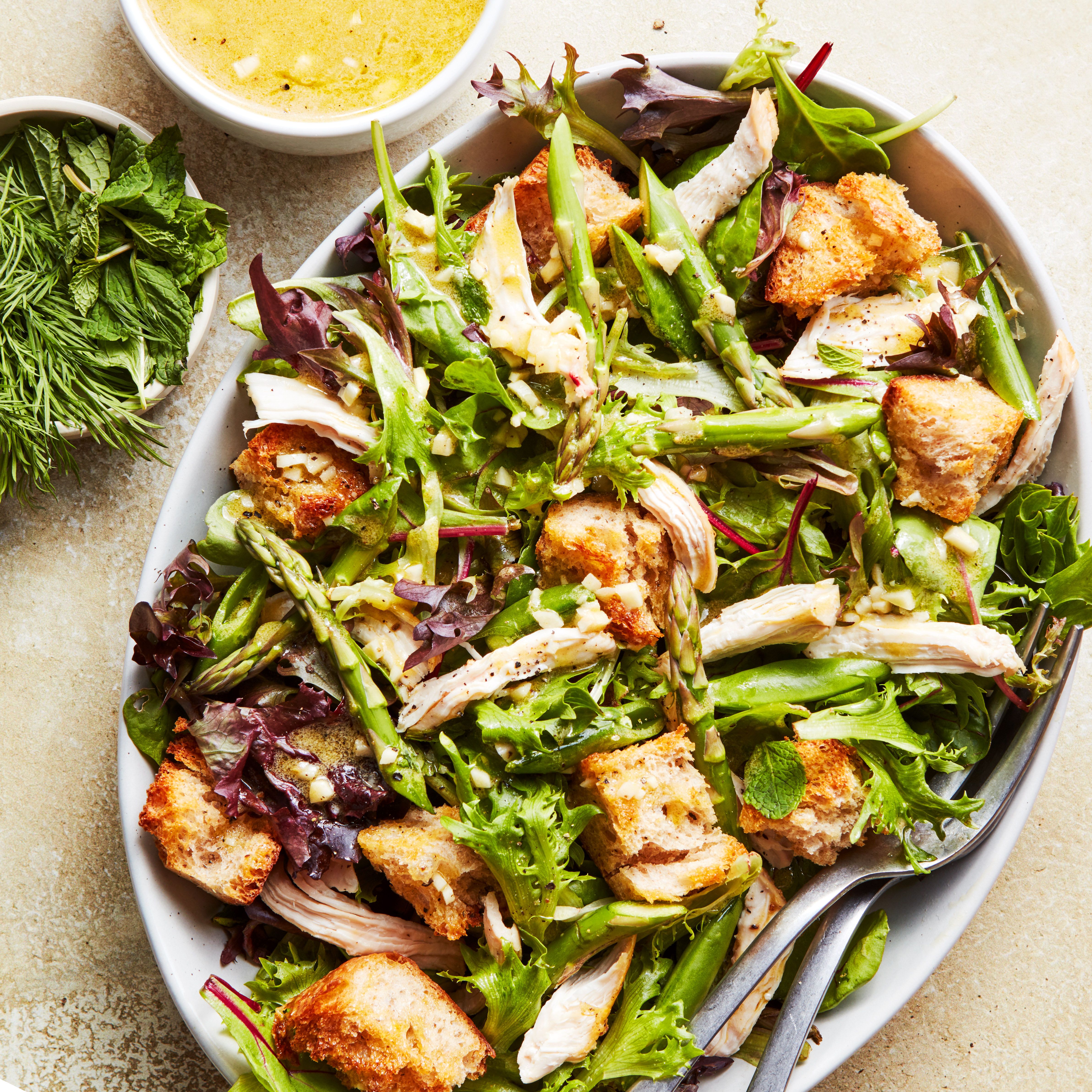Spring Chicken Panzanella Salad Will Chase Away Your Rainy Day Blues