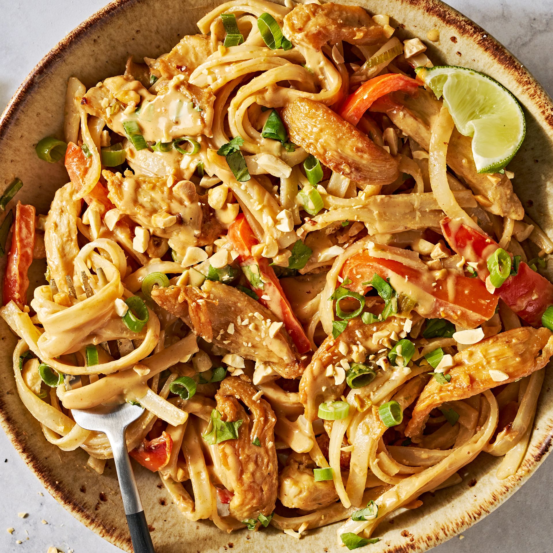 This Creamy Peanut-Lime Chicken With Noodles Will Shake Up Your Weeknight Rotation