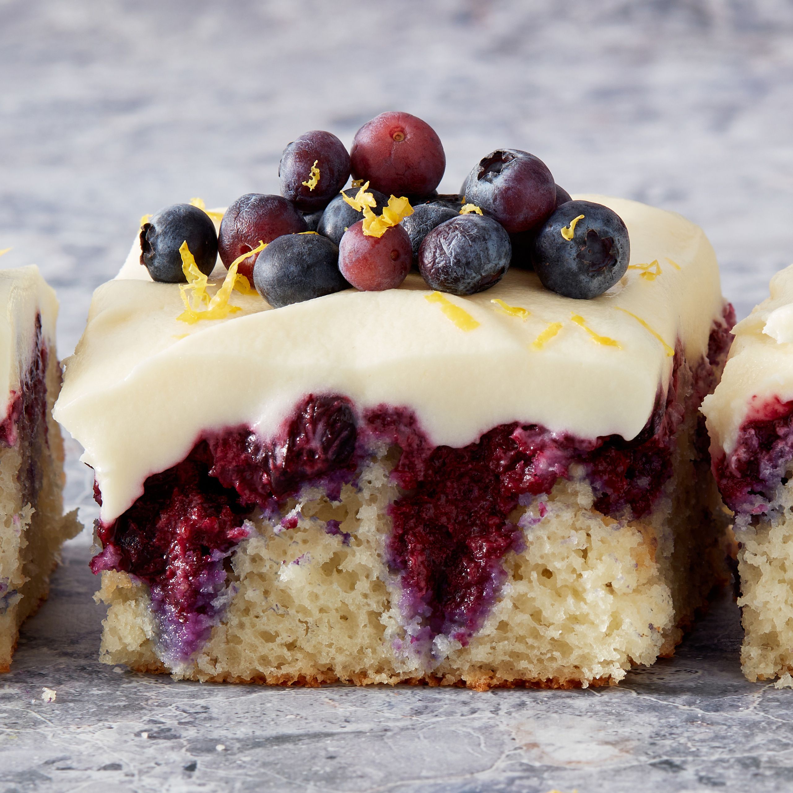Lemon-Blueberry Poke Cake