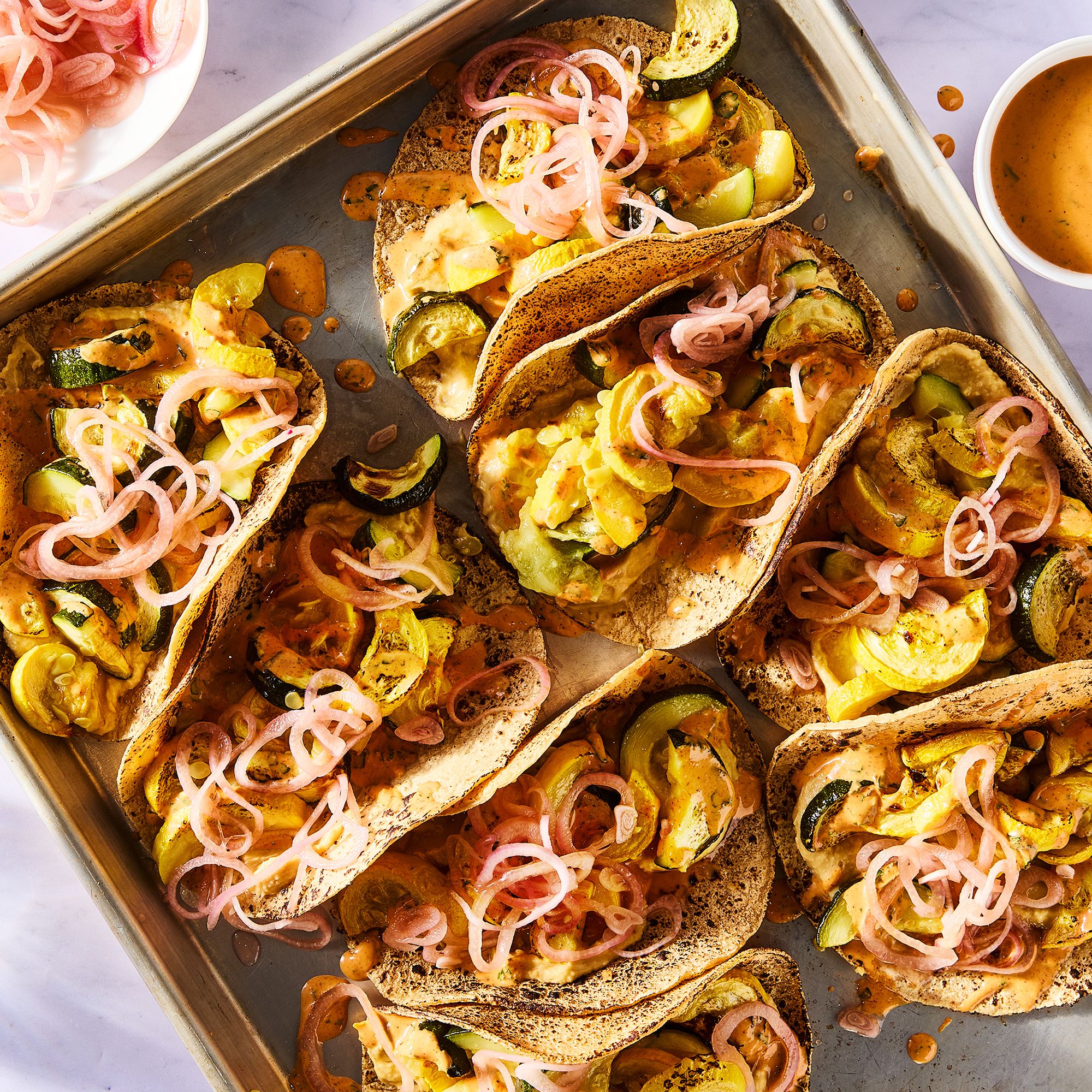 These Sheet-Pan Squash Tacos Are The Best Use Of Summer Produce