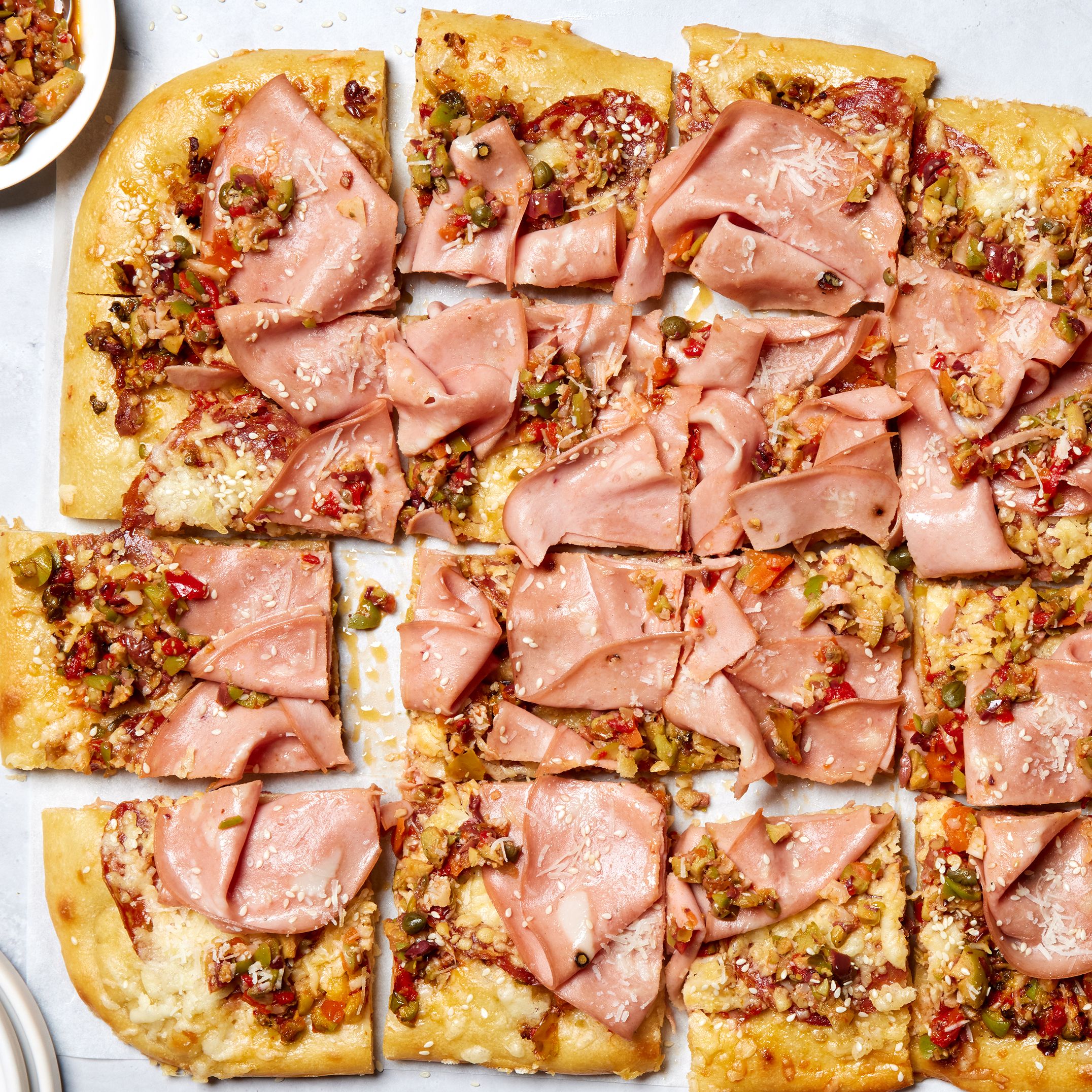Muffuletta Pizza