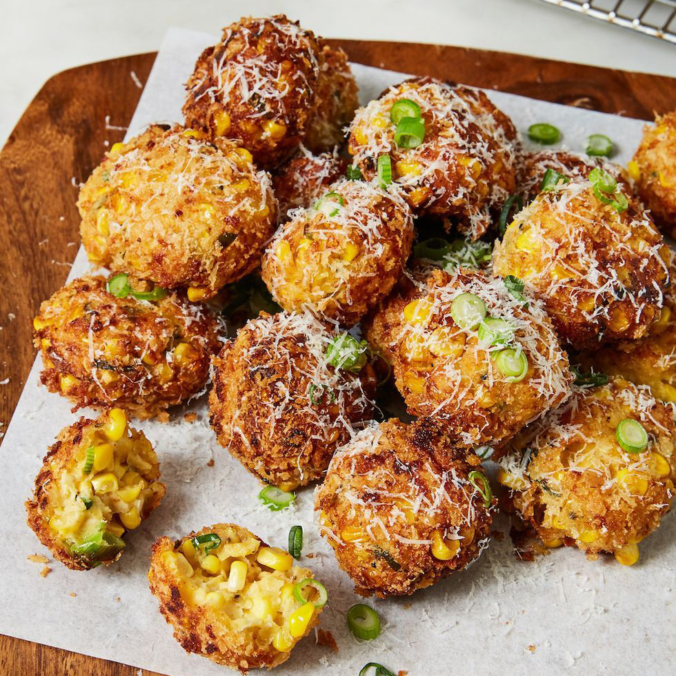 Cheesy Corn Poppers