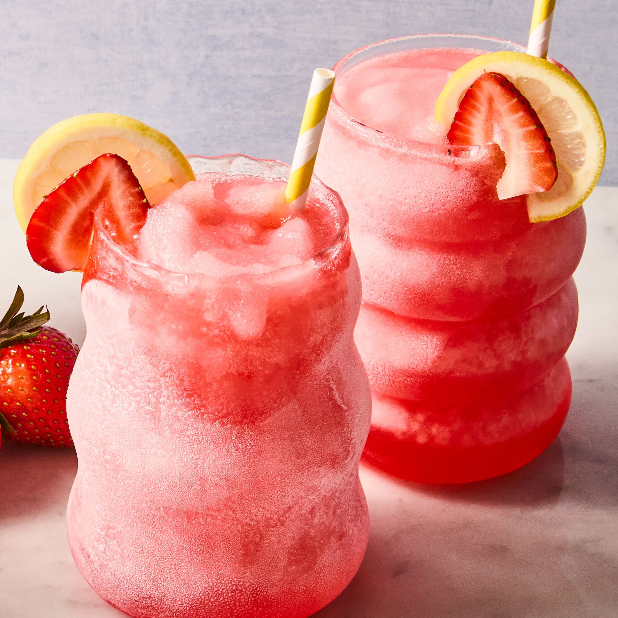 Spiked Pink Lemonade Slushies
