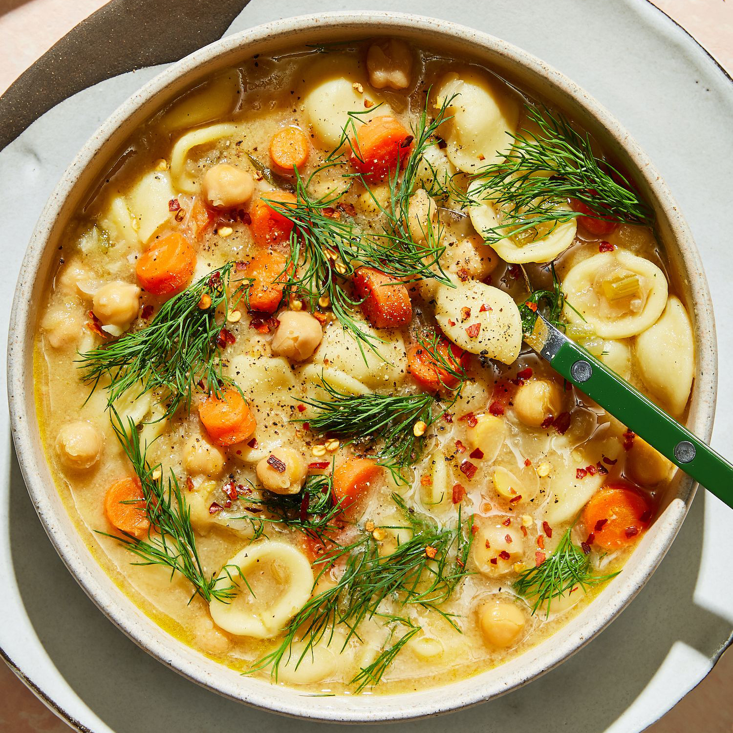 Vegan Chickpea Noodle Soup