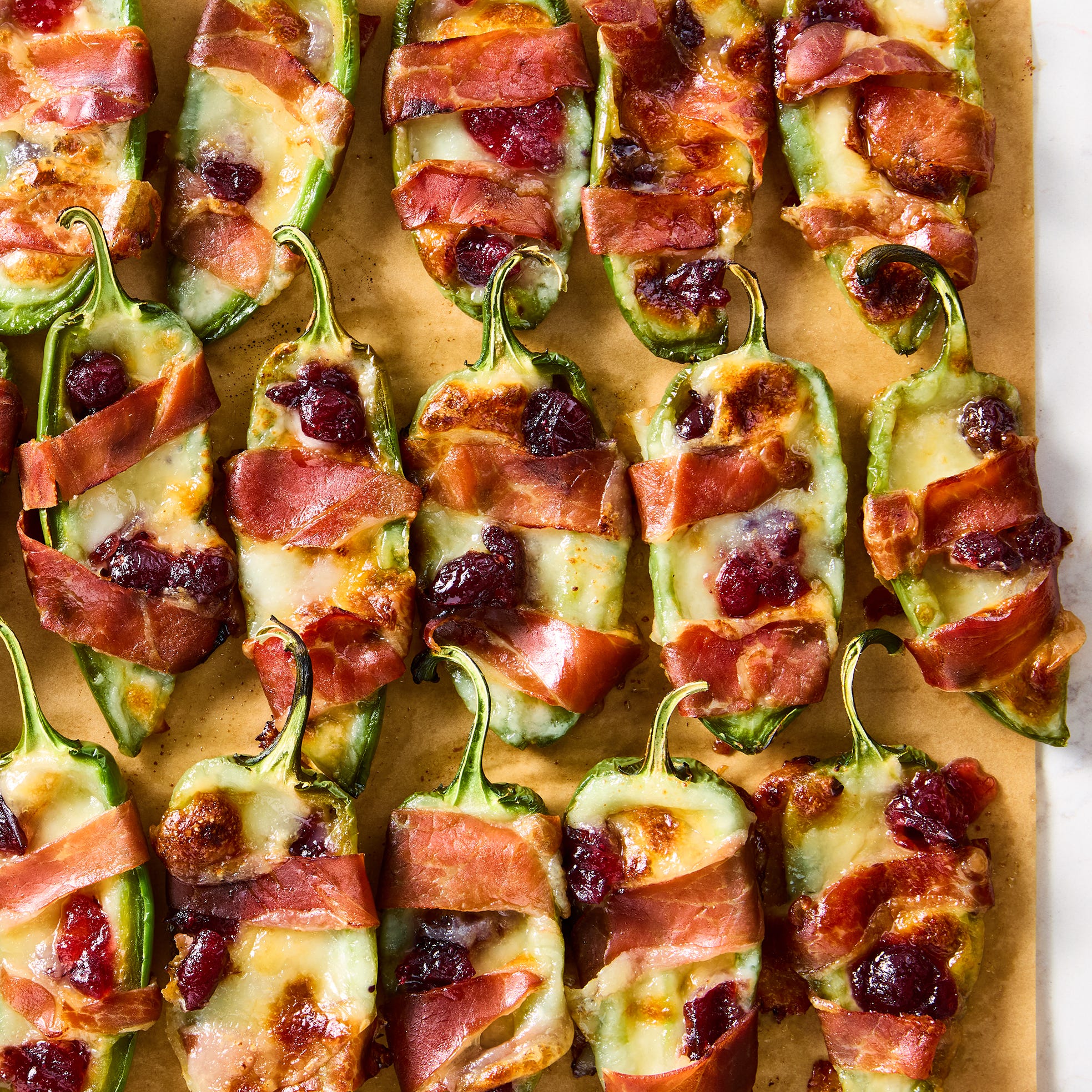 Cranberry Brie Jalapeño Poppers