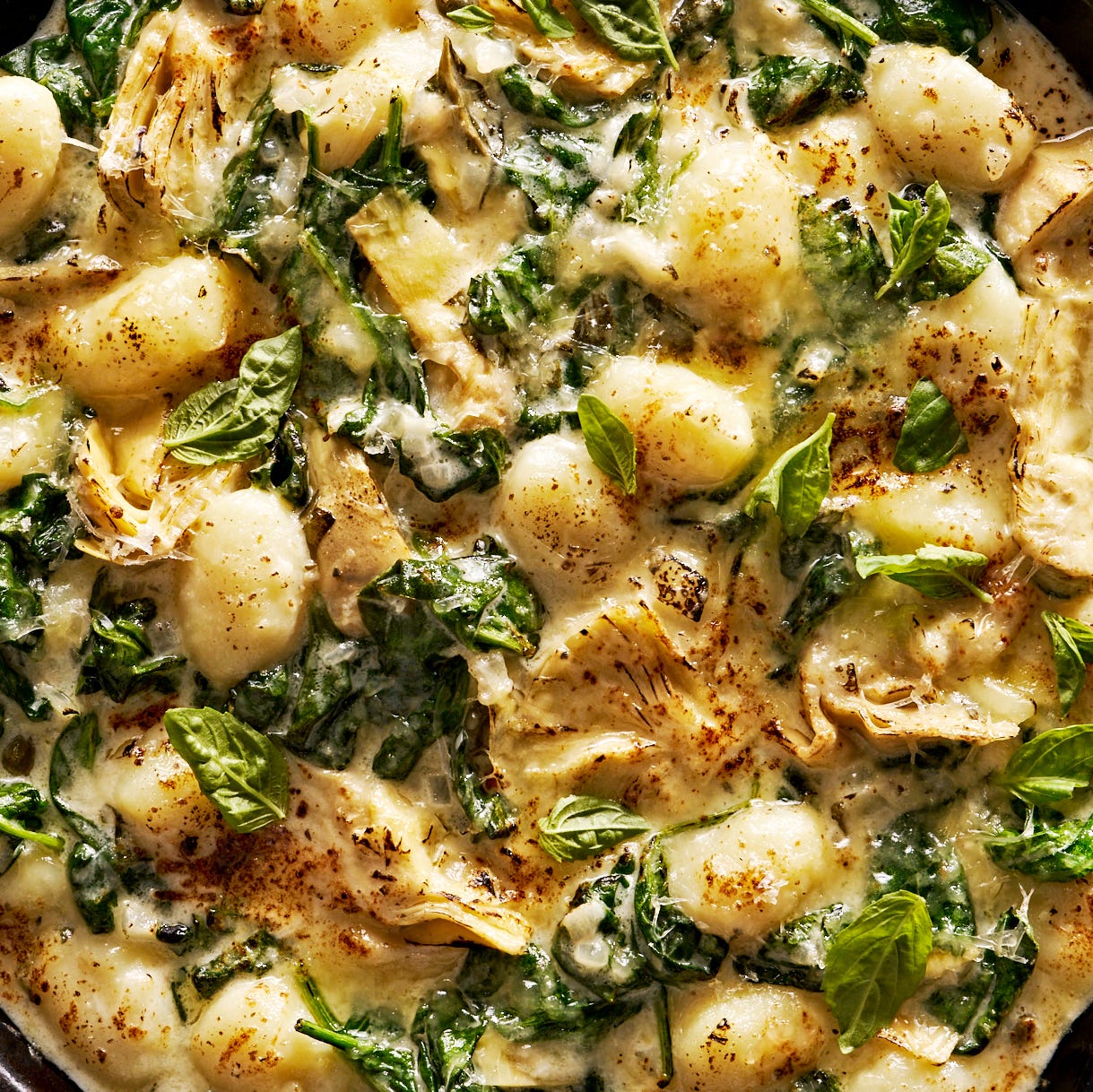 Creamy Spinach & Artichoke Gnocchi