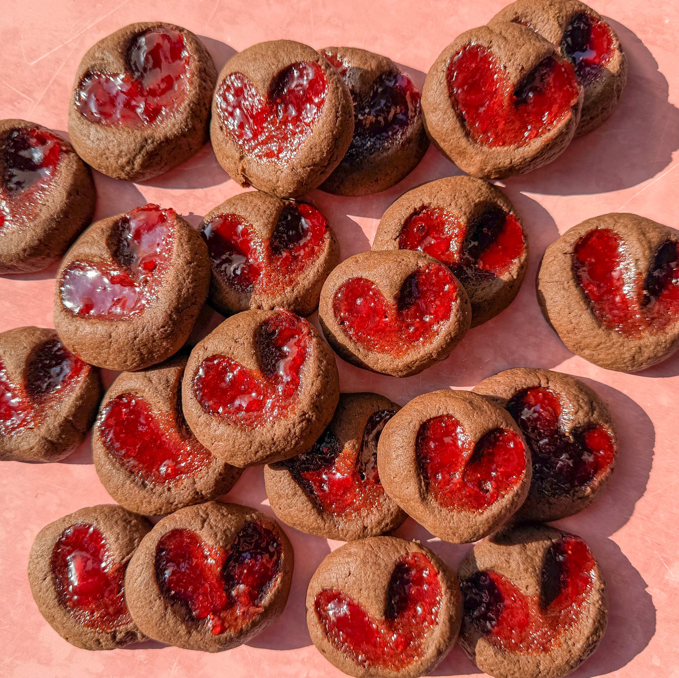 Heart Thumbprint Cookies