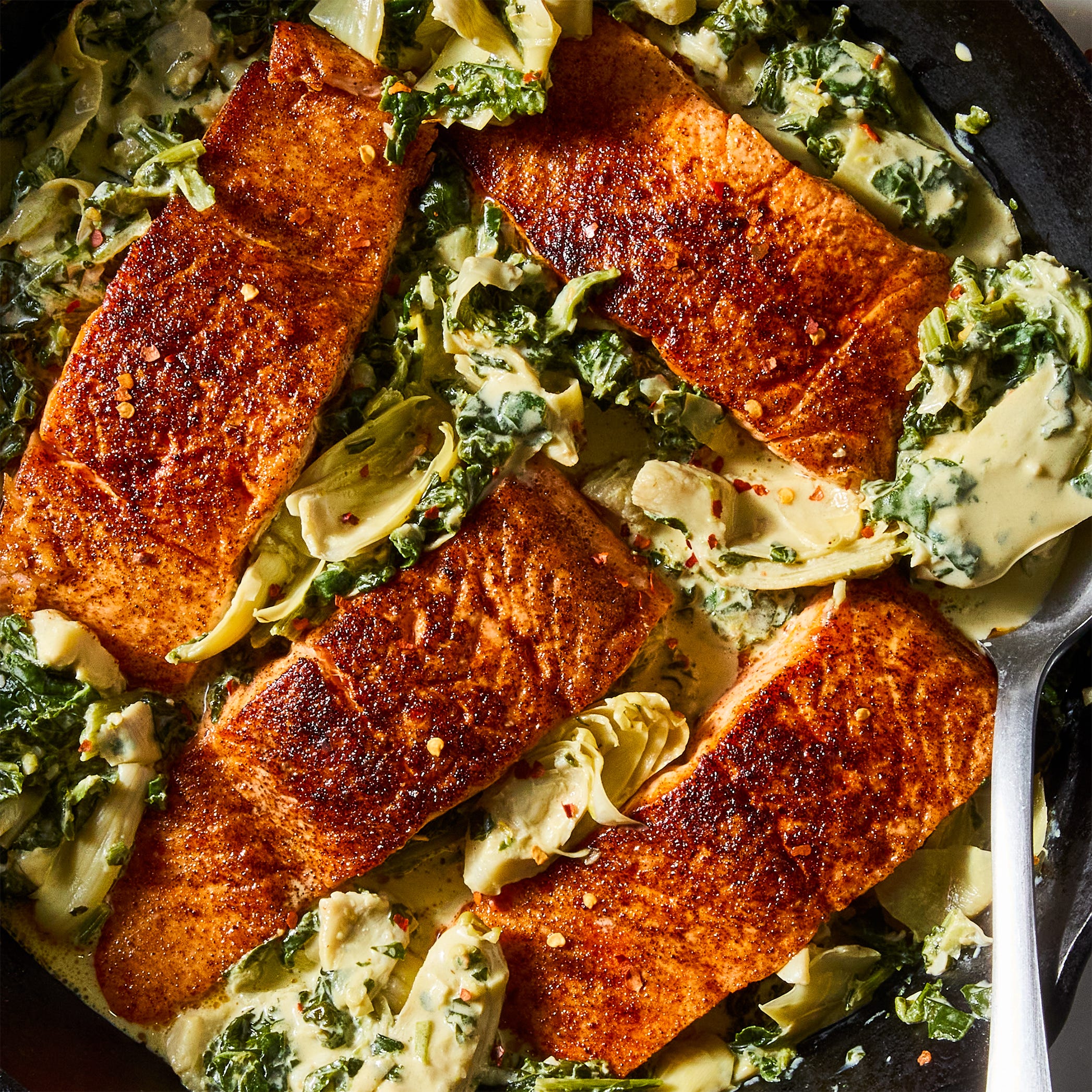 Spinach Artichoke Salmon
