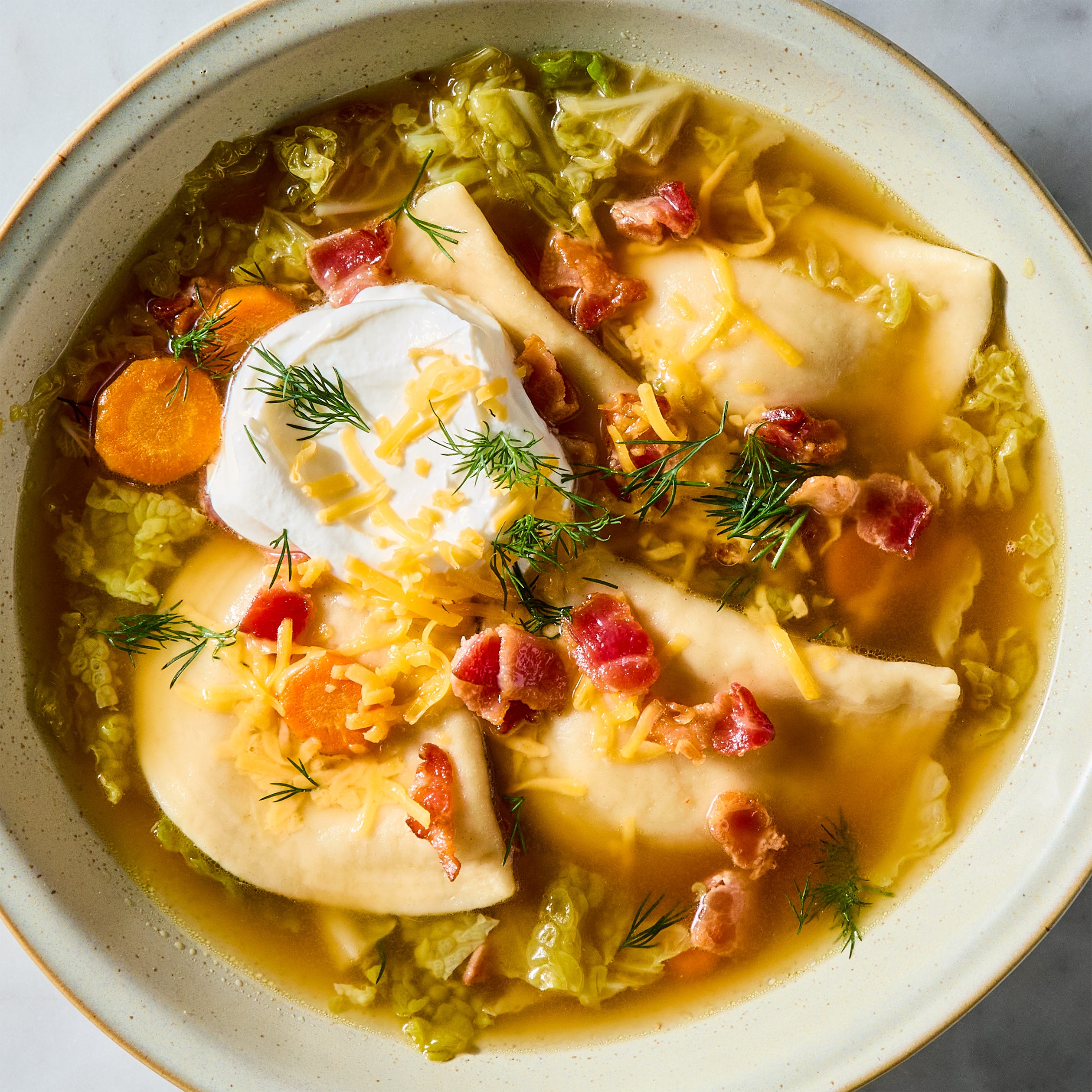 Pierogi Soup