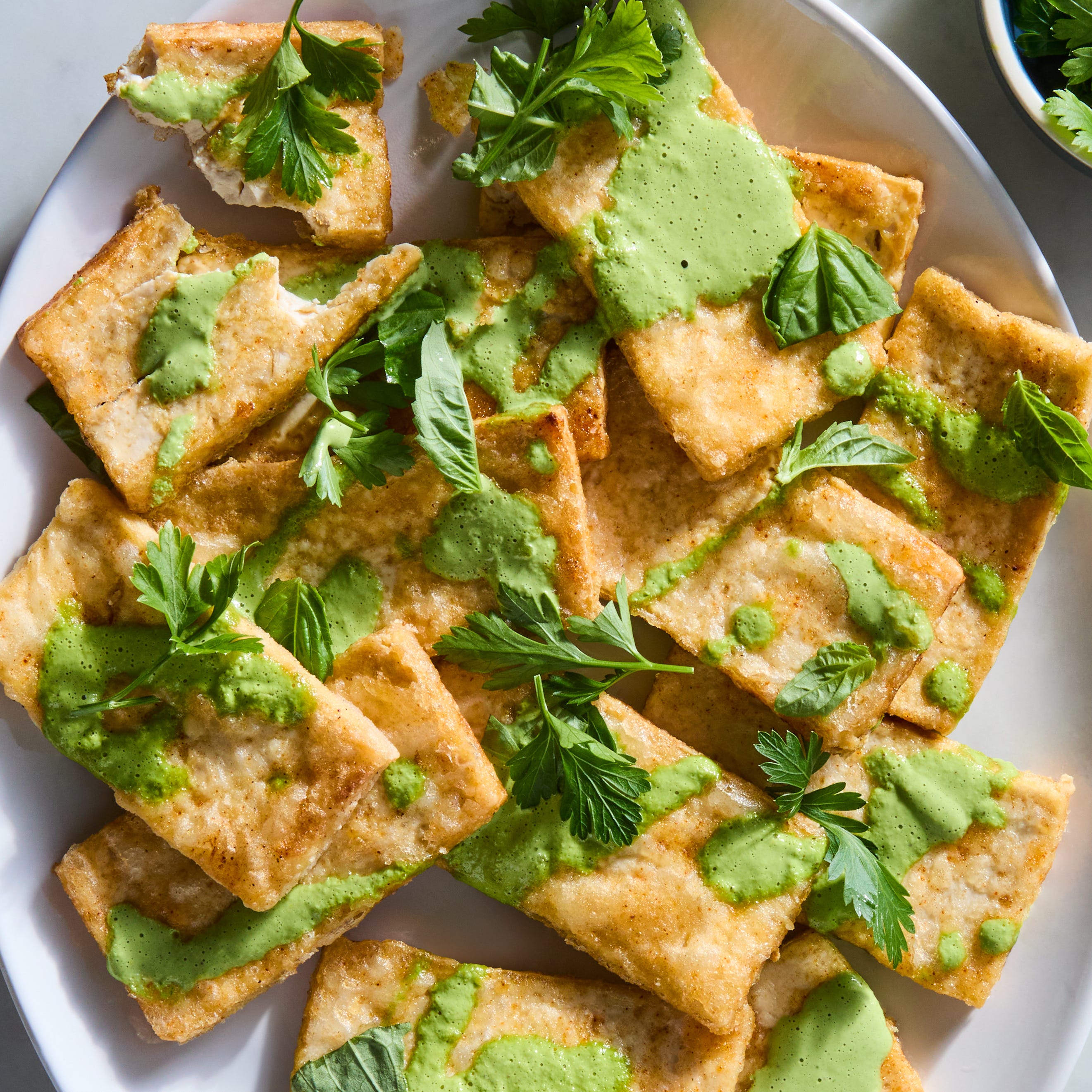 Crispy Green Goddess Tofu Crispy Green Goddess Tofu