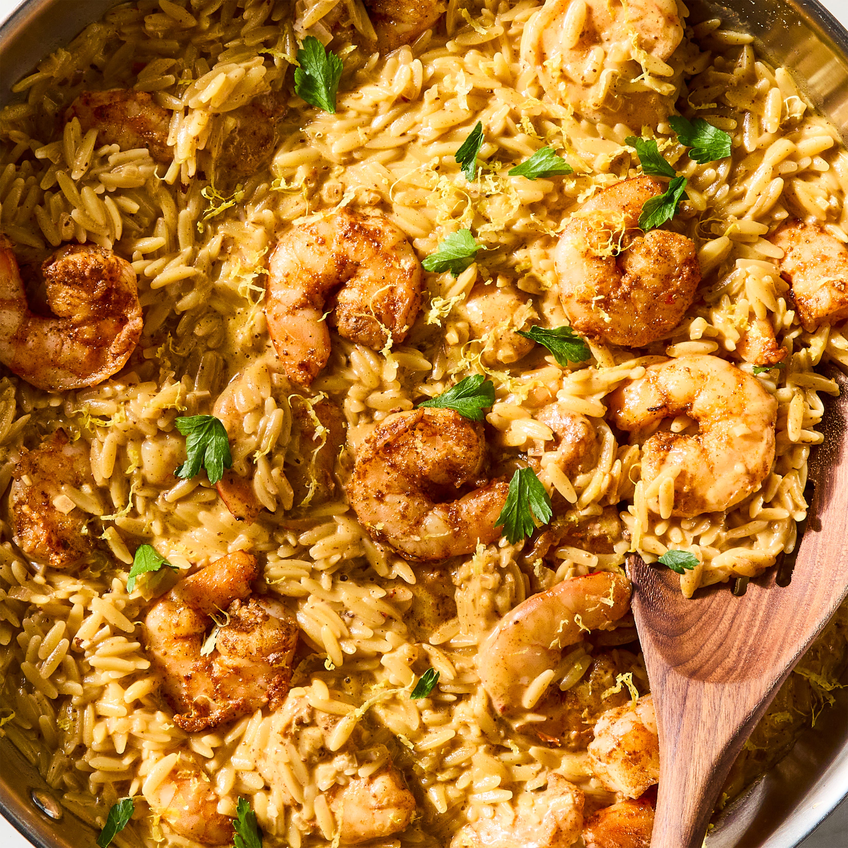 One-Pan Lemon Butter Shrimp Orzo One-Pan Lemon Butter Shrimp Orzo