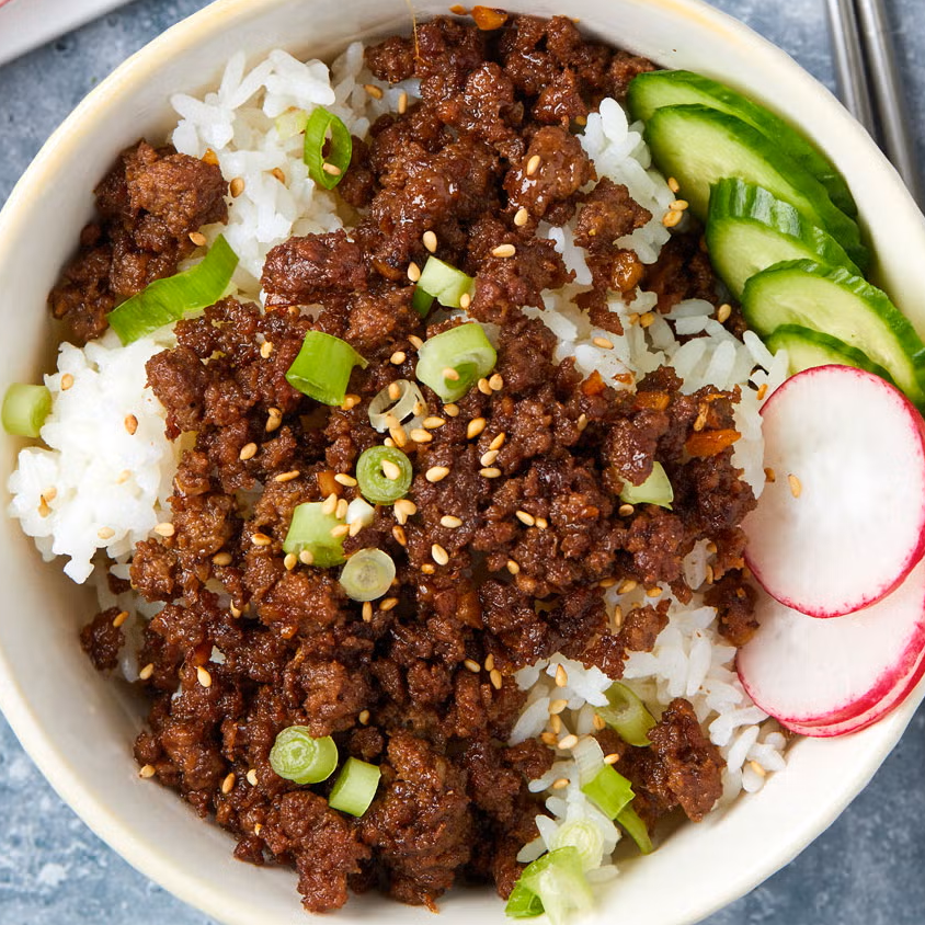 Caramelized Ground Beef With Rice Caramelized Ground Beef With Rice