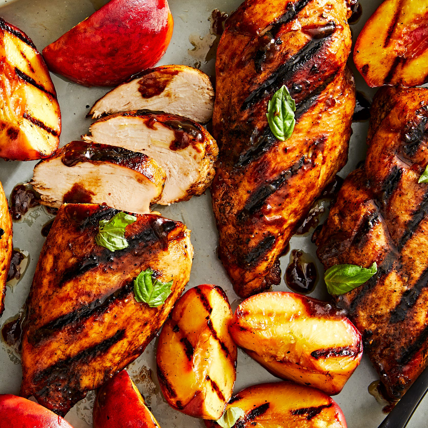 Peach Balsamic Grilled Chicken