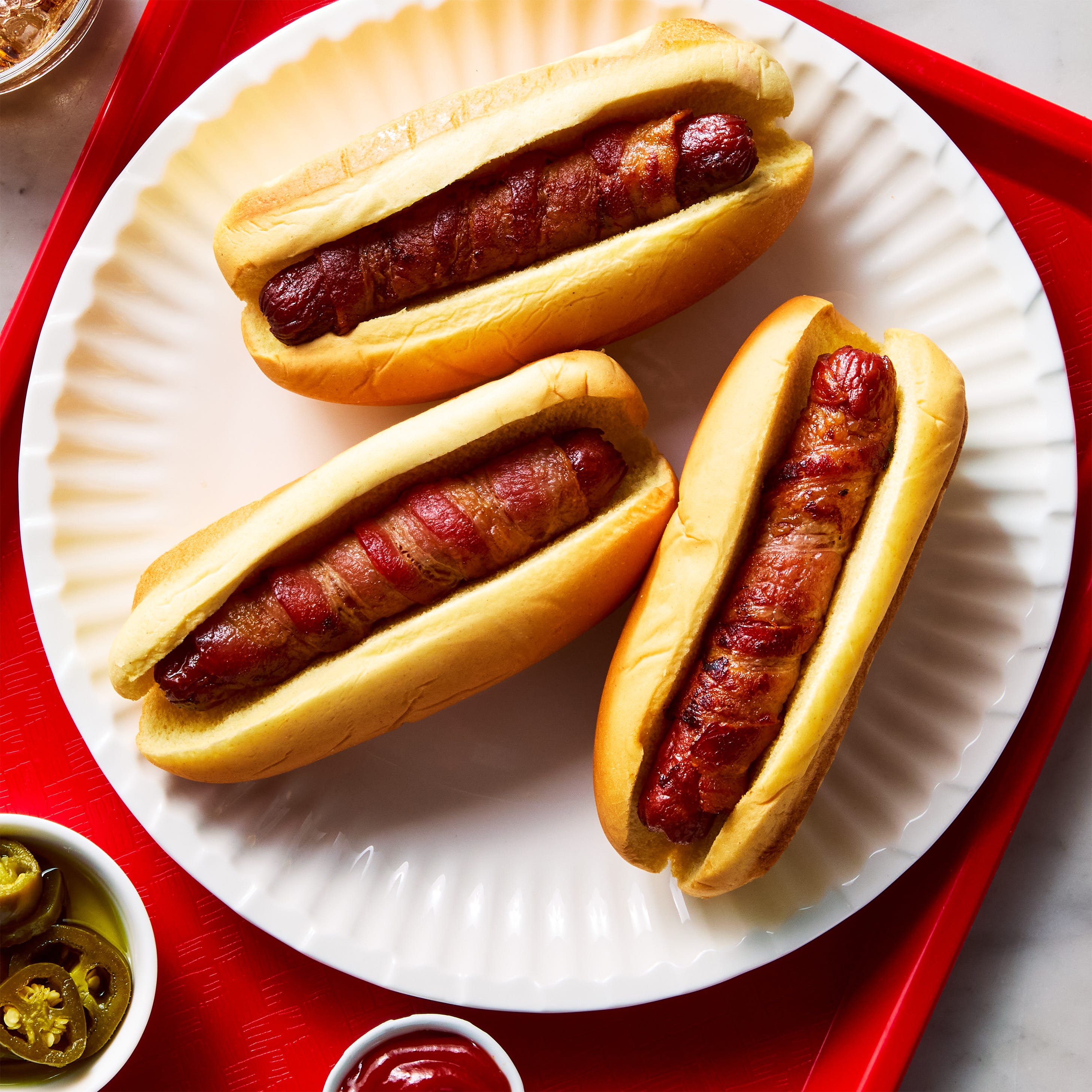Bacon-Wrapped Hot Dogs