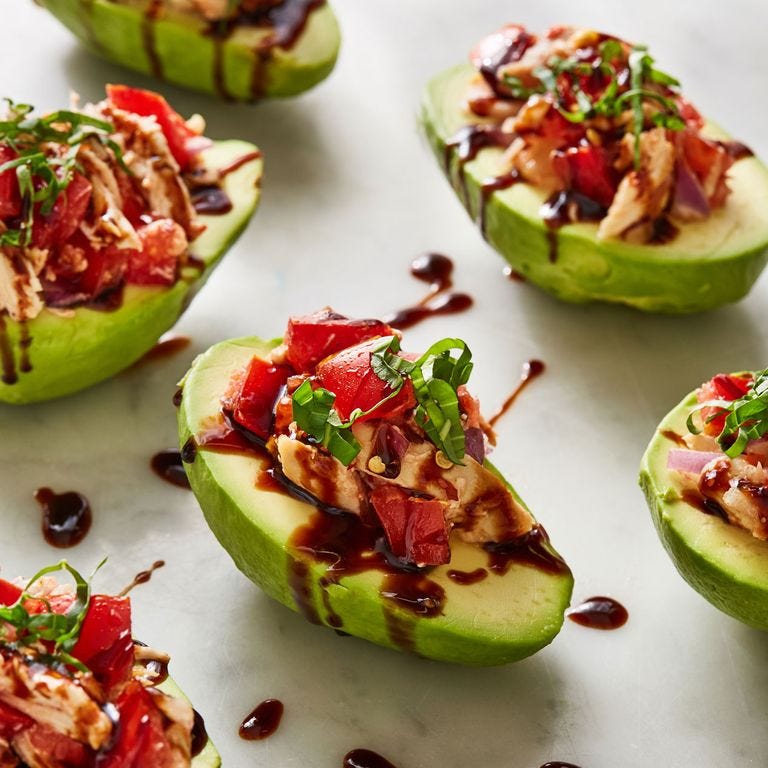 Bruschetta Chicken Stuffed Avocados Bruschetta Chicken Stuffed Avocados
