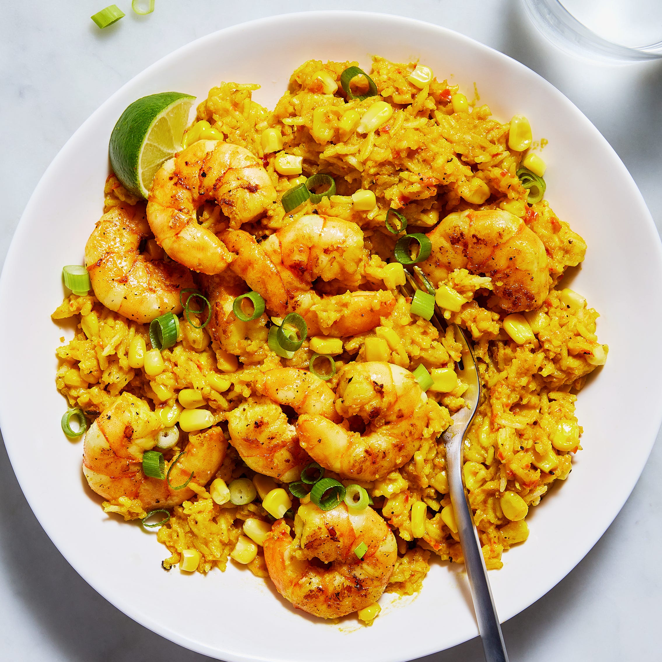 Sweet Corn Shrimp & Rice Skillet