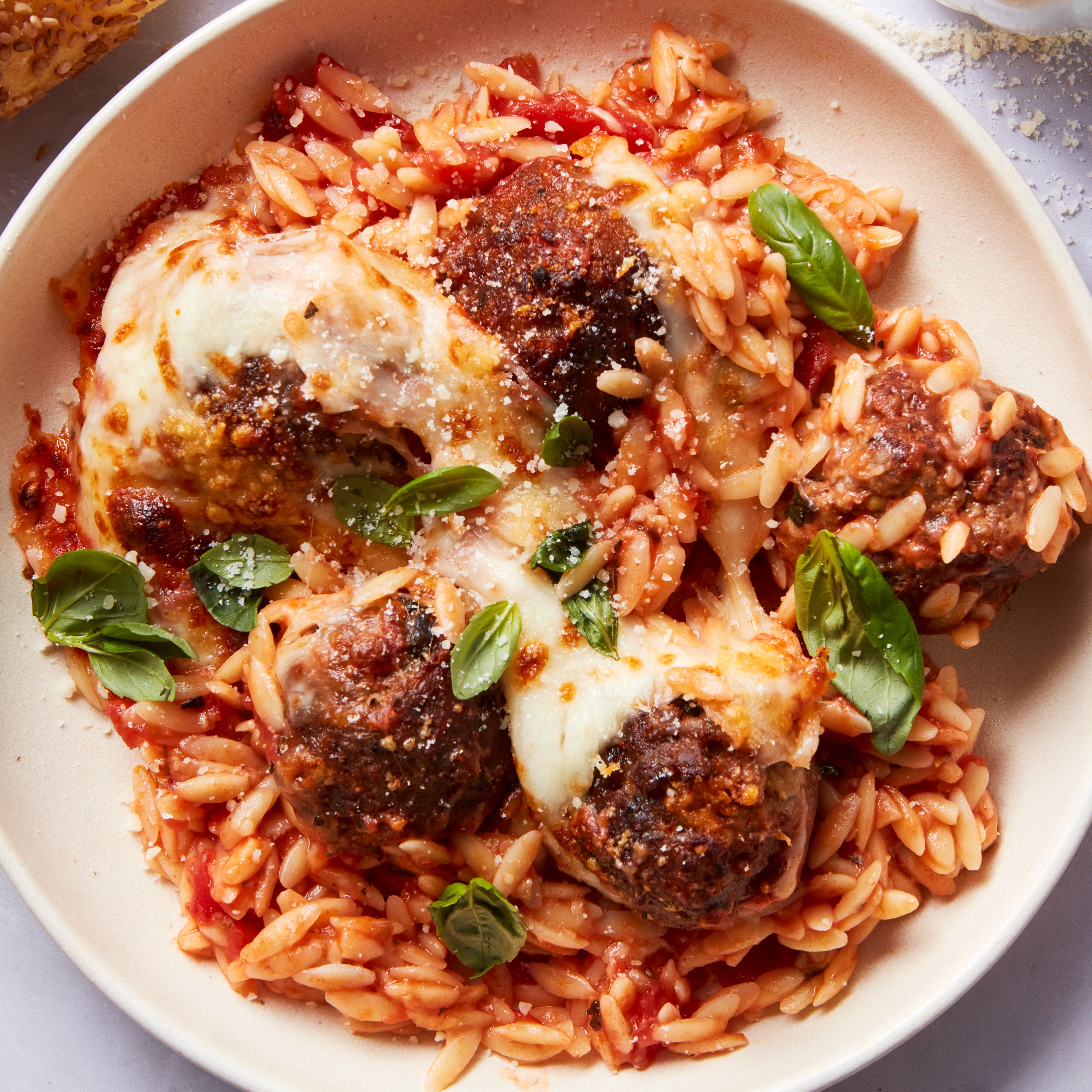 Meatball Parm Orzo Meatball Parm Orzo