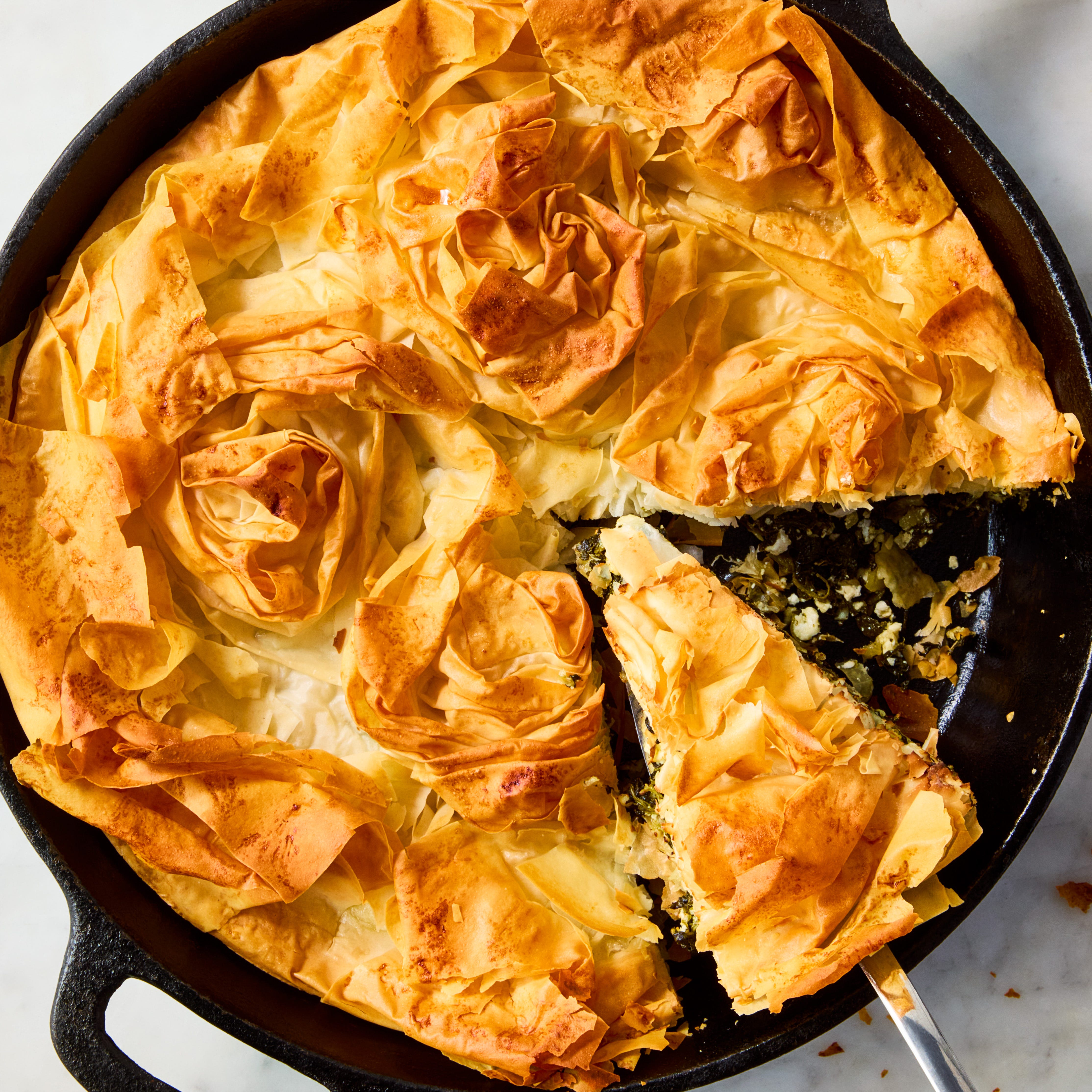 Skillet Spanakopita Skillet Spanakopita