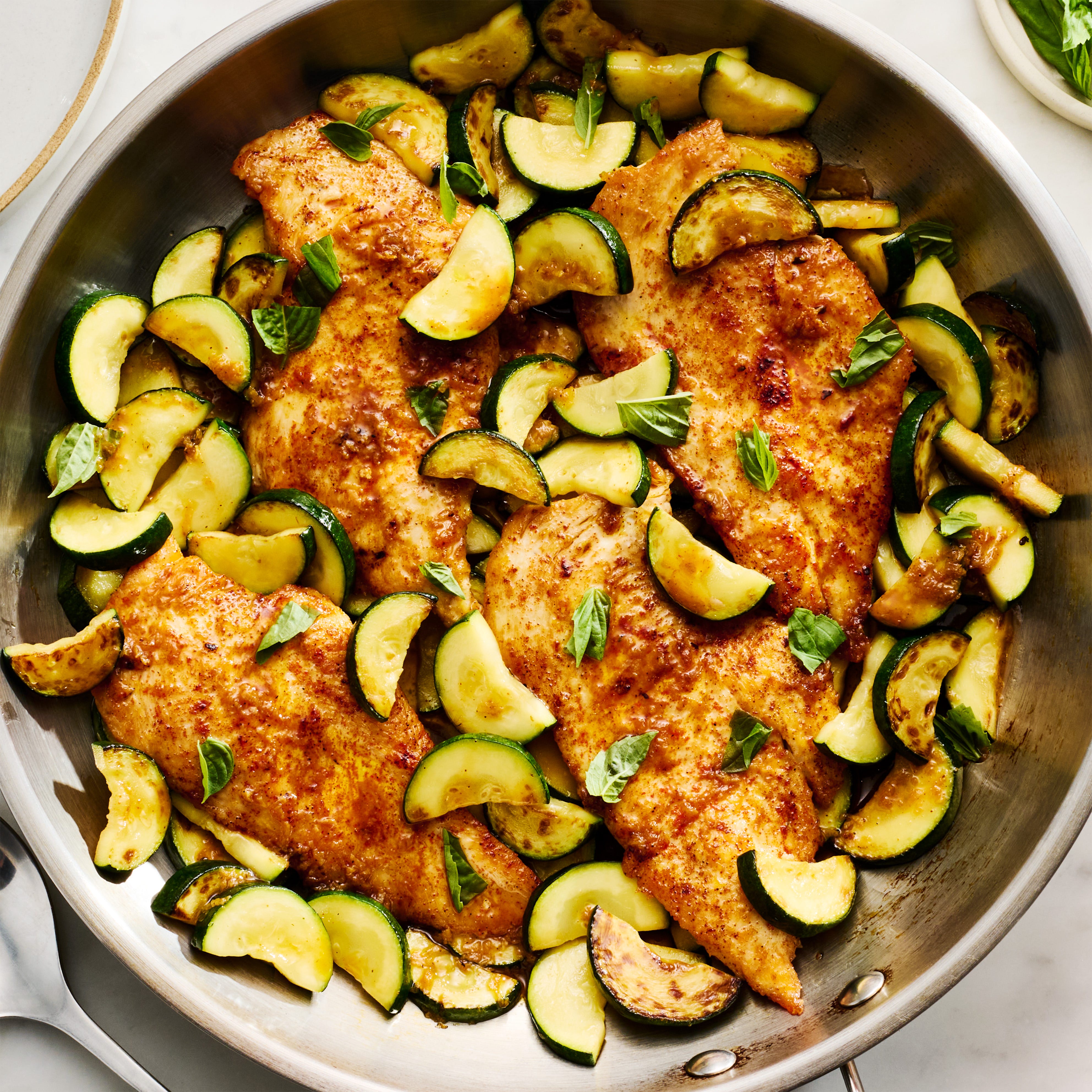 One-Pan Garlic Butter Chicken & Zucchini