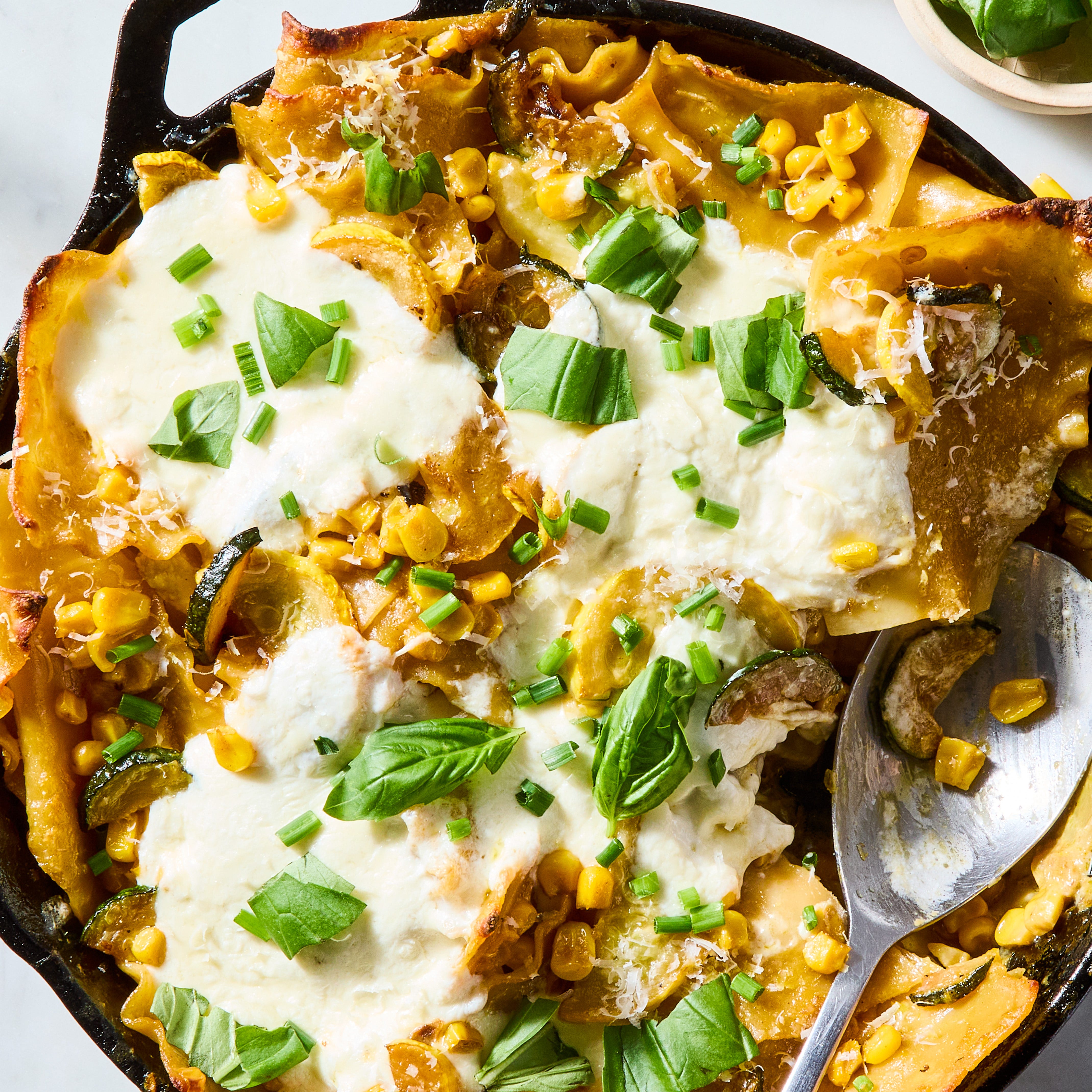Skillet Summer Squash Lasagna Skillet Summer Squash Lasagna