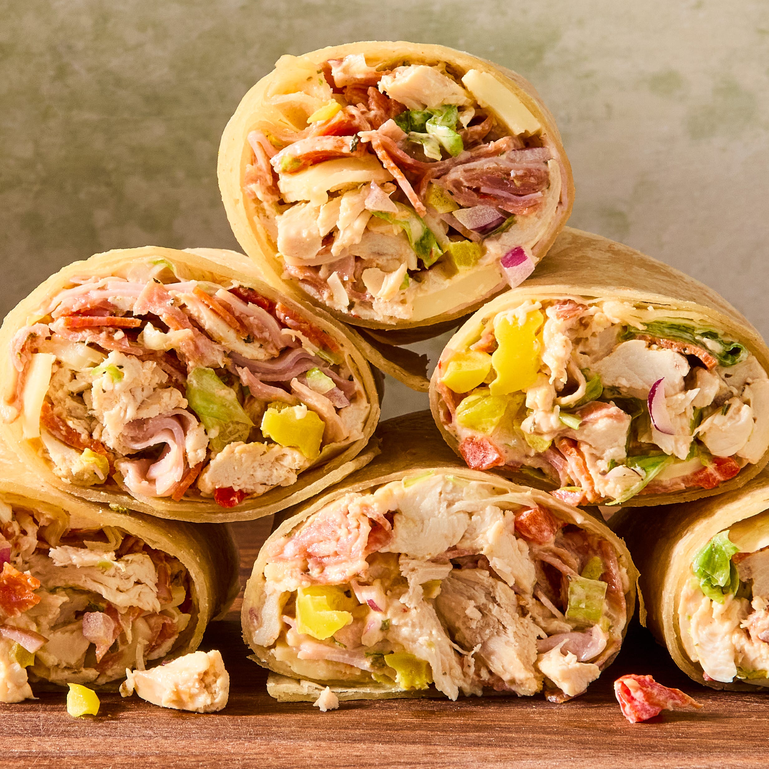 Italian Grinder Chicken Salad Wrap Italian Grinder Chicken Salad Wrap