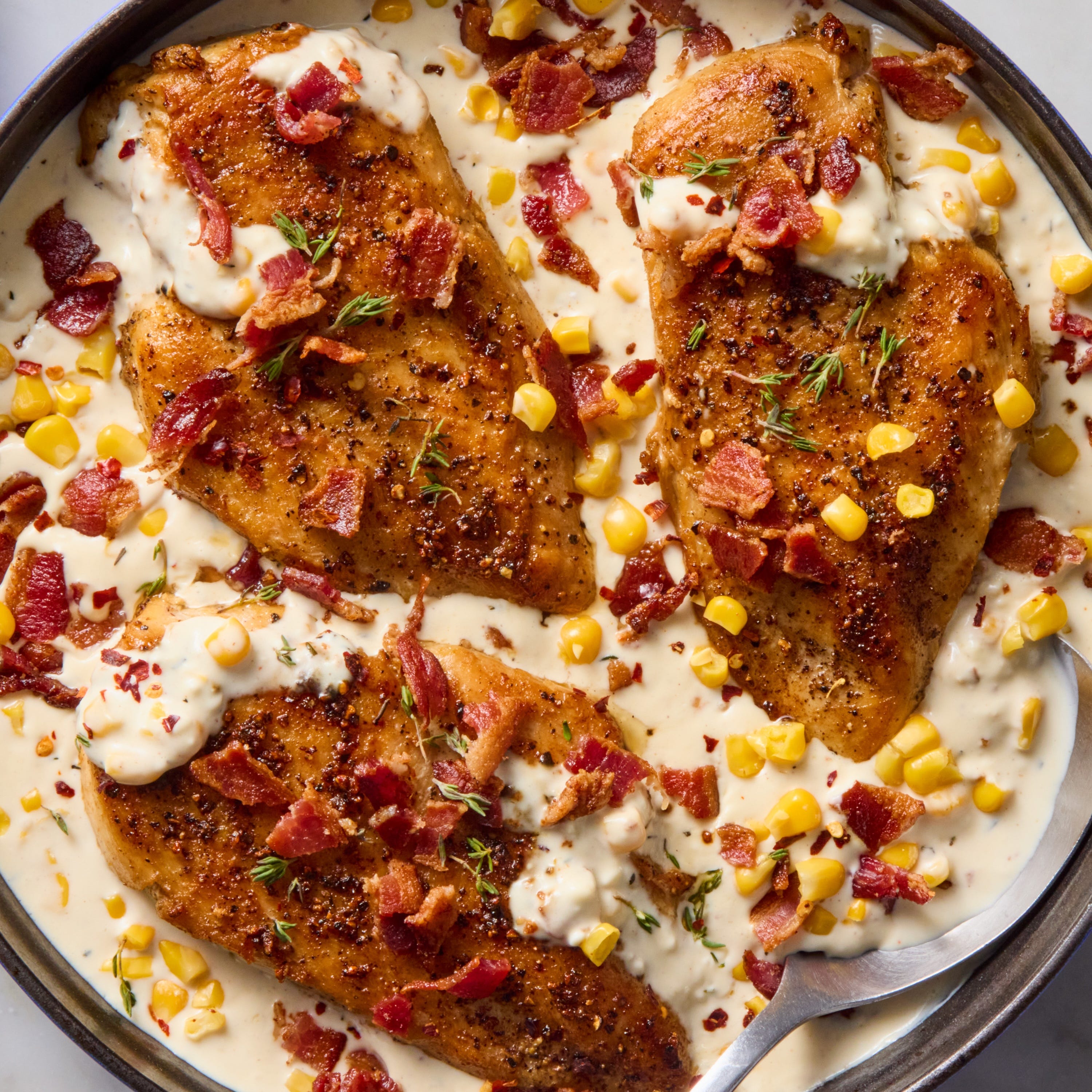 Garlicky Creamed Corn Chicken Garlicky Creamed Corn Chicken