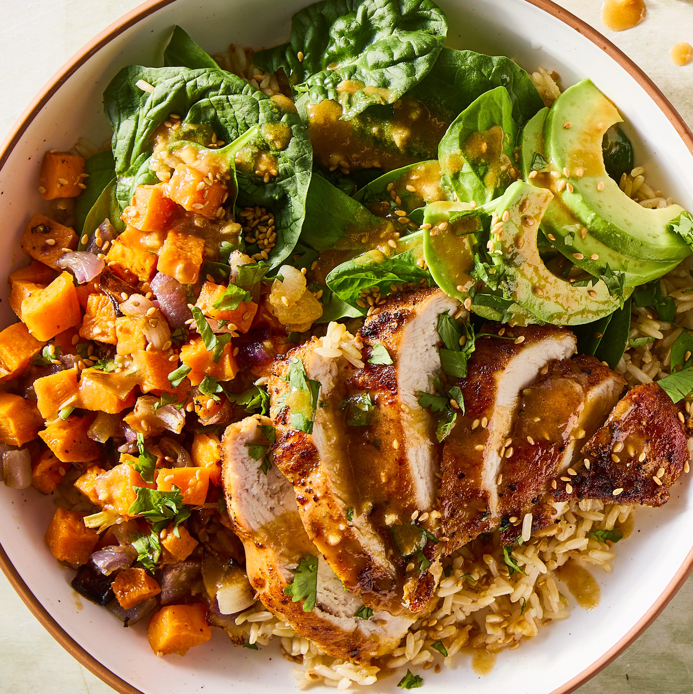 High-Protein Peanut Chicken Bowls High-Protein Peanut Chicken Bowls