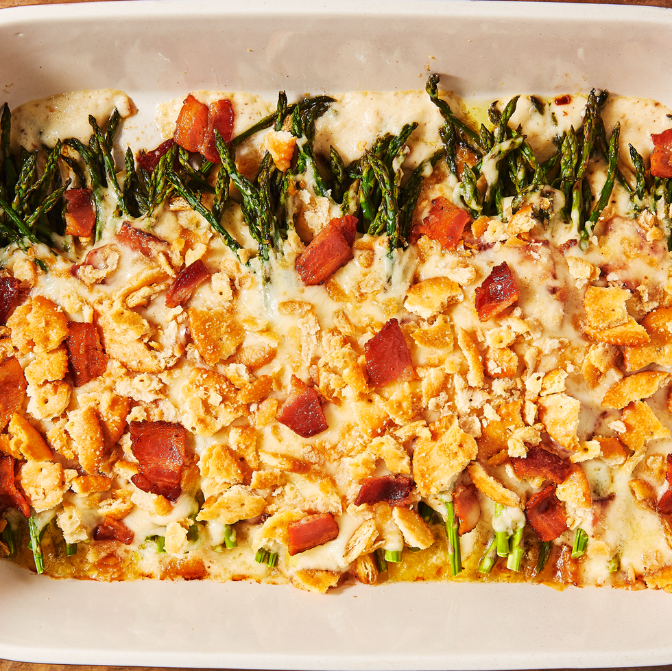 Cheesy Bacon Asparagus Casserole