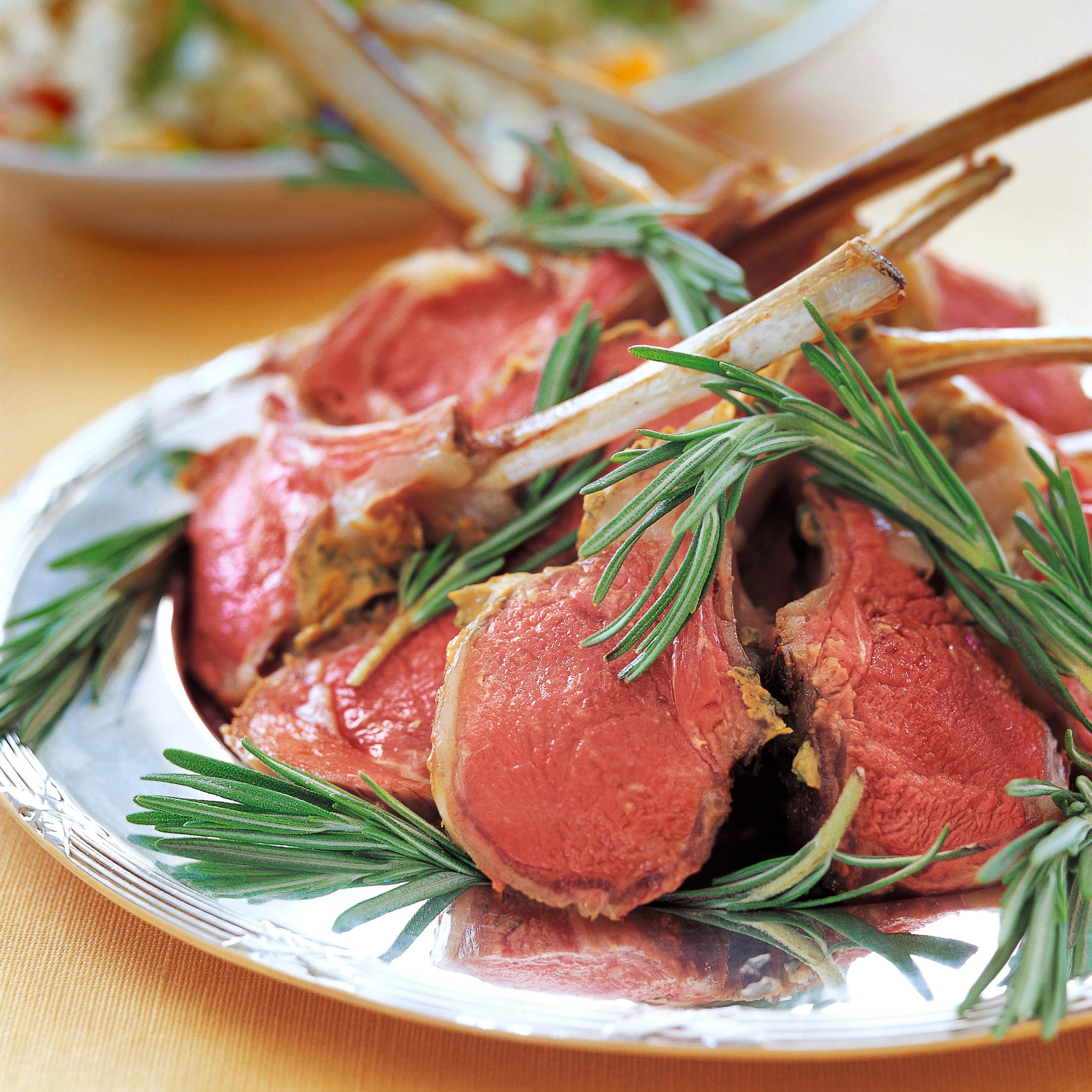 Rack Of Lamb & Orzo With Roasted Vegetables