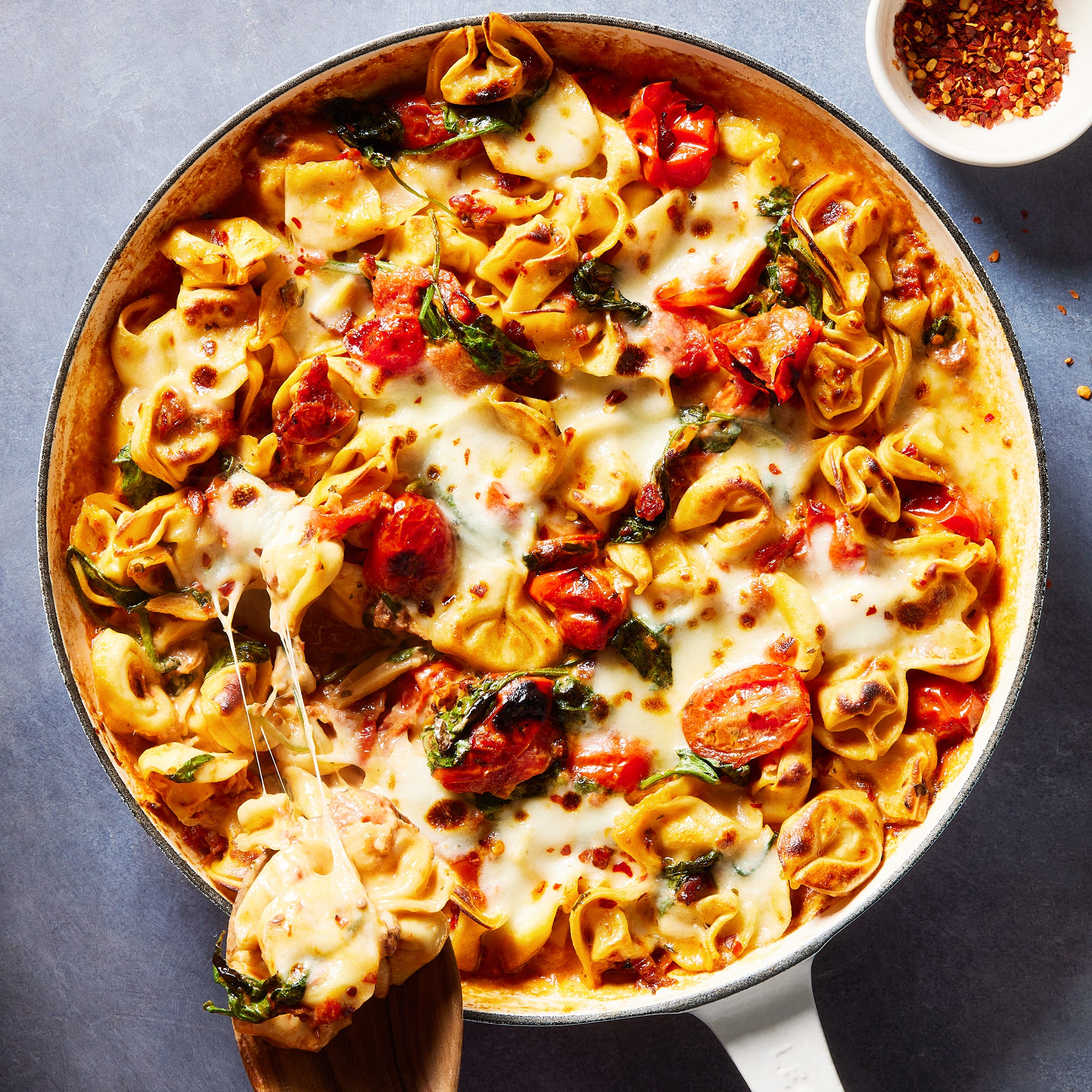 This Tuscan Tortellini Skillet Bake Is A New Spin On An Old Favorite This Tuscan Tortellini Skillet Bake Is A New Spin On An Old Favorite