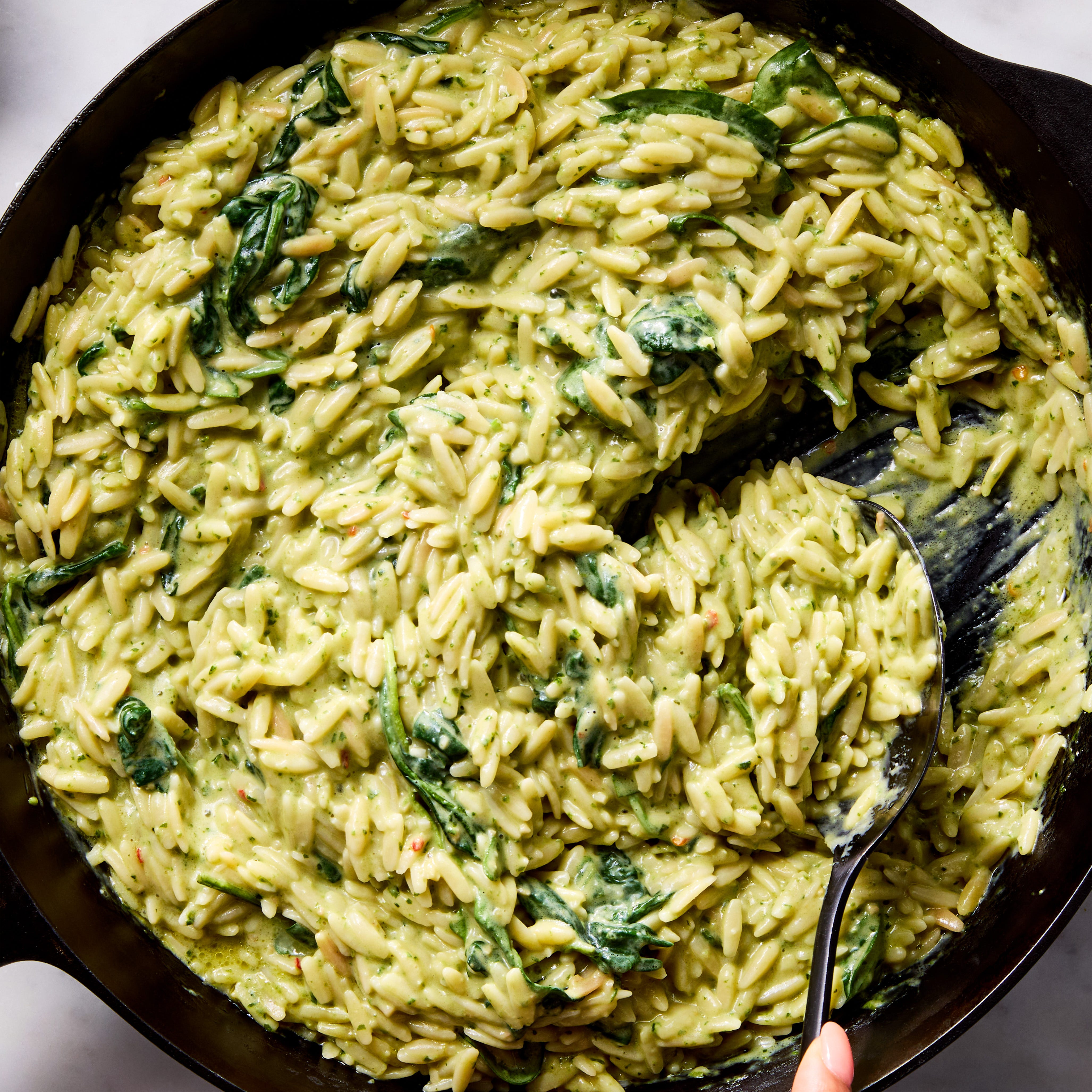 Creamy Pesto Orzotto Creamy Pesto Orzotto