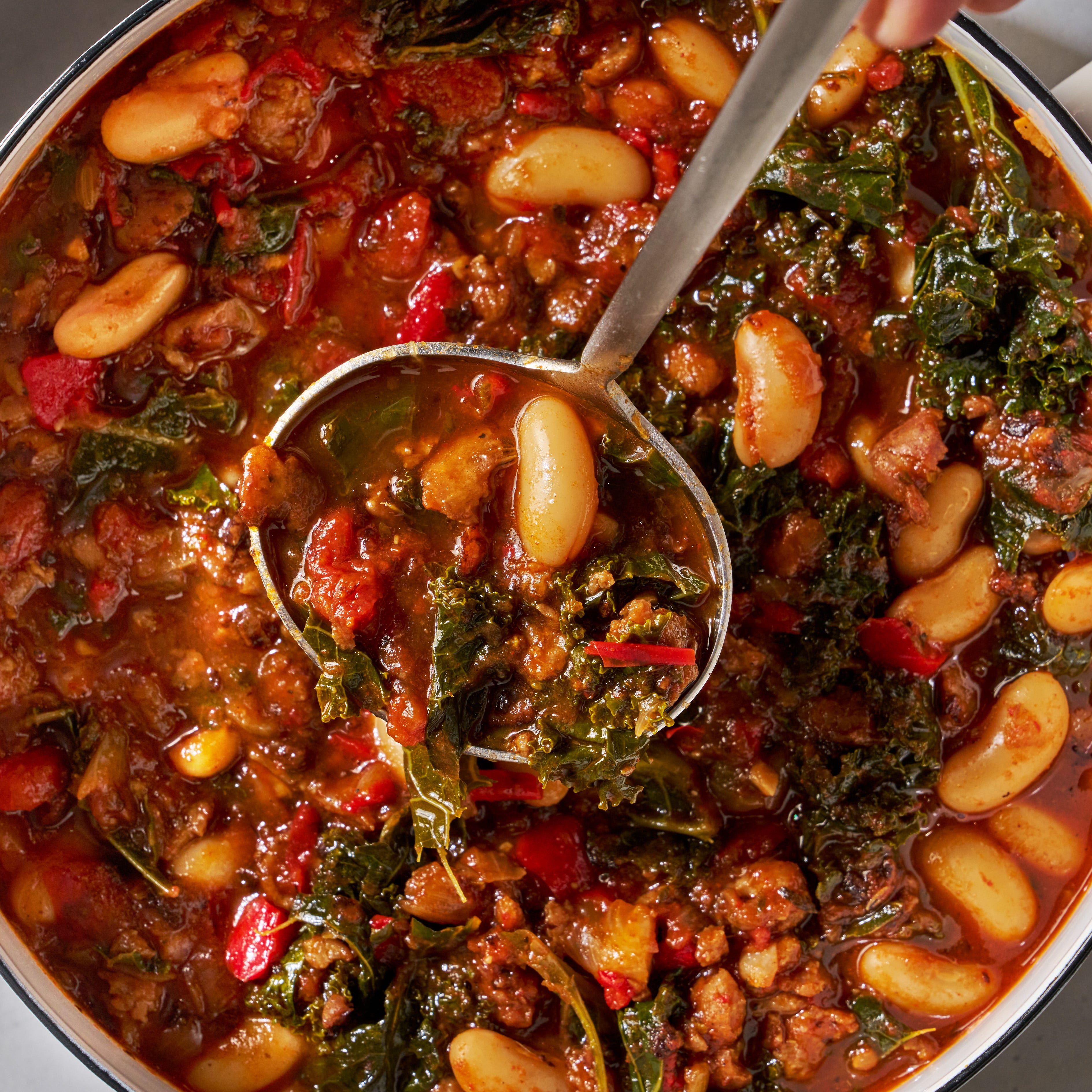 Spicy Turkey Sausage & Kale Chili Spicy Turkey Sausage & Kale Chili
