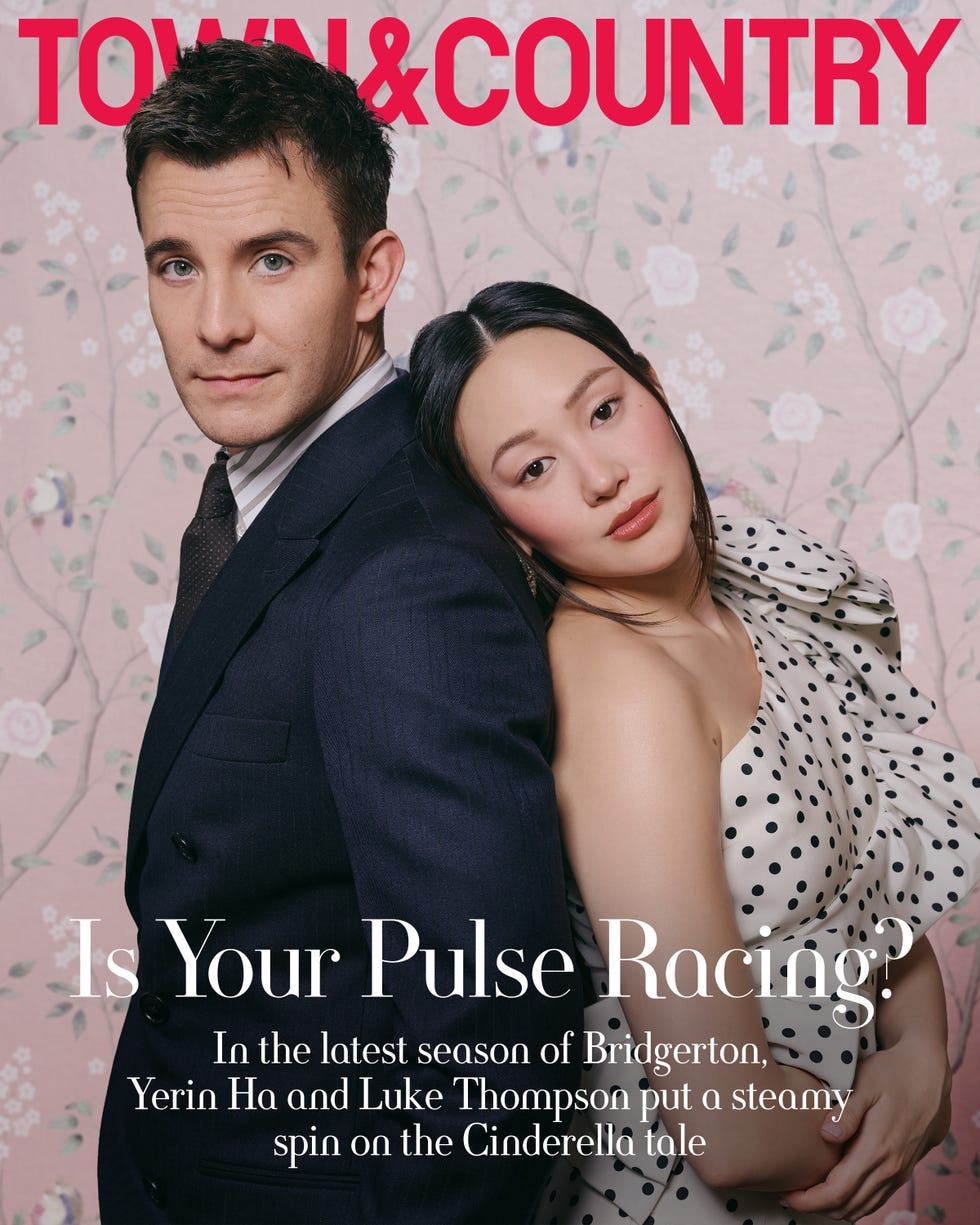 Yerin Ha and Luke Thompson Step Into a 'Bridgerton' Fairy Tale