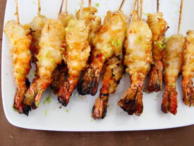 Chili-Lime-Brandy Grilled Shrimp