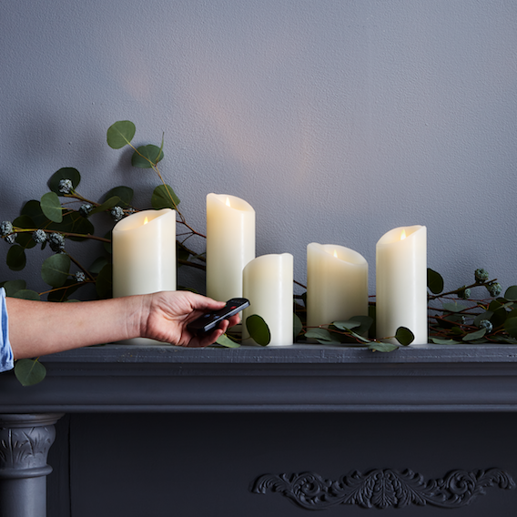 Flameless Wax Candles with Remote