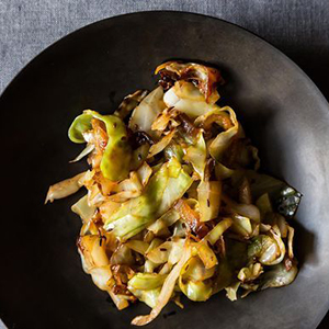 Madhur Jaffrey's Stir-Fried Cabbage with Fennel Seeds 