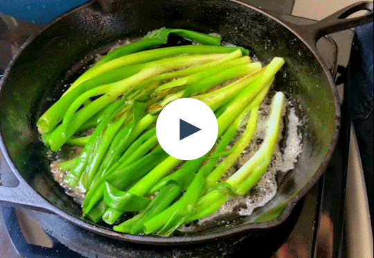 Skillet Scallions from Edna Lewis