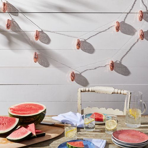 Copper & Silver Solar String Light