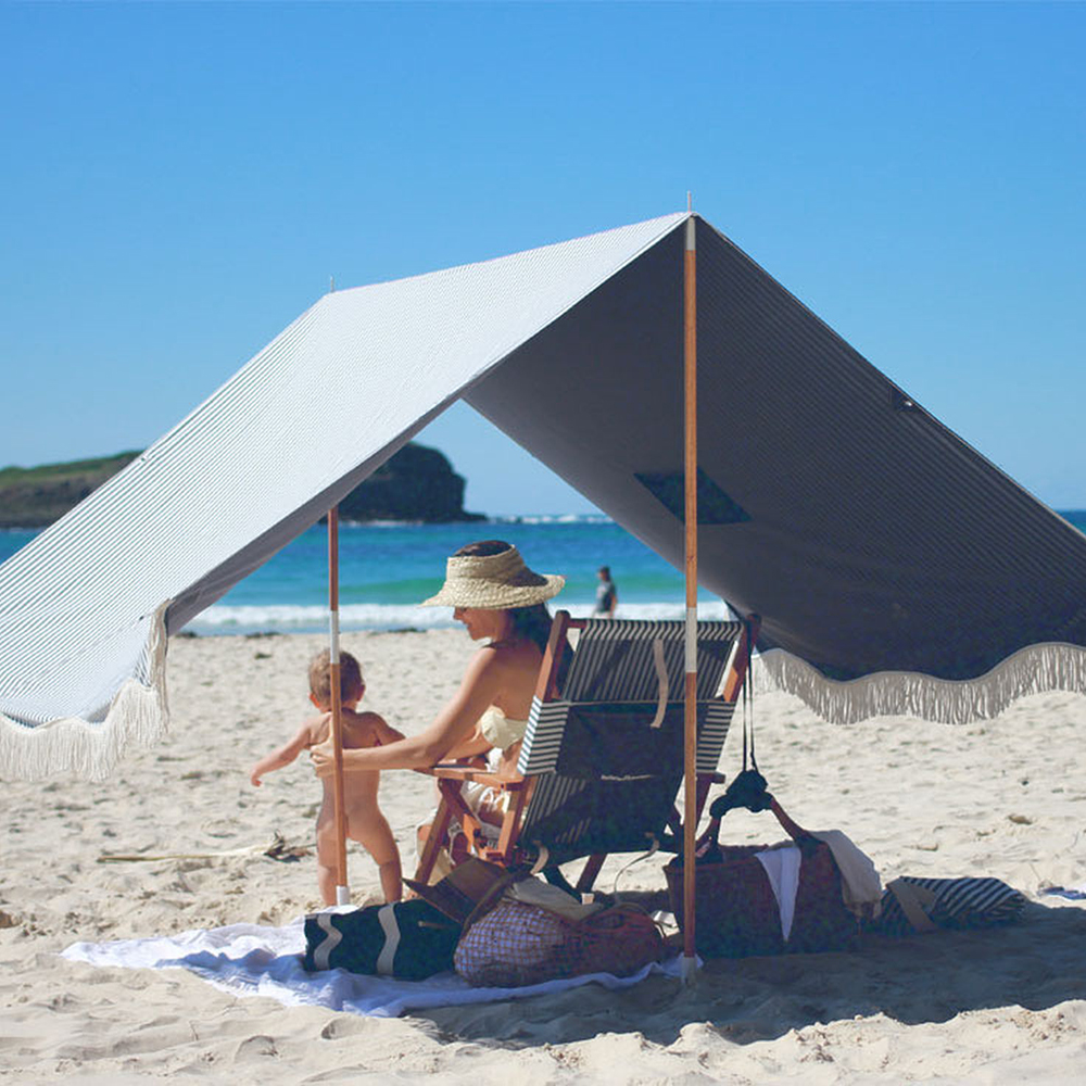Vintage-Inspired French Riviera Beach Tents