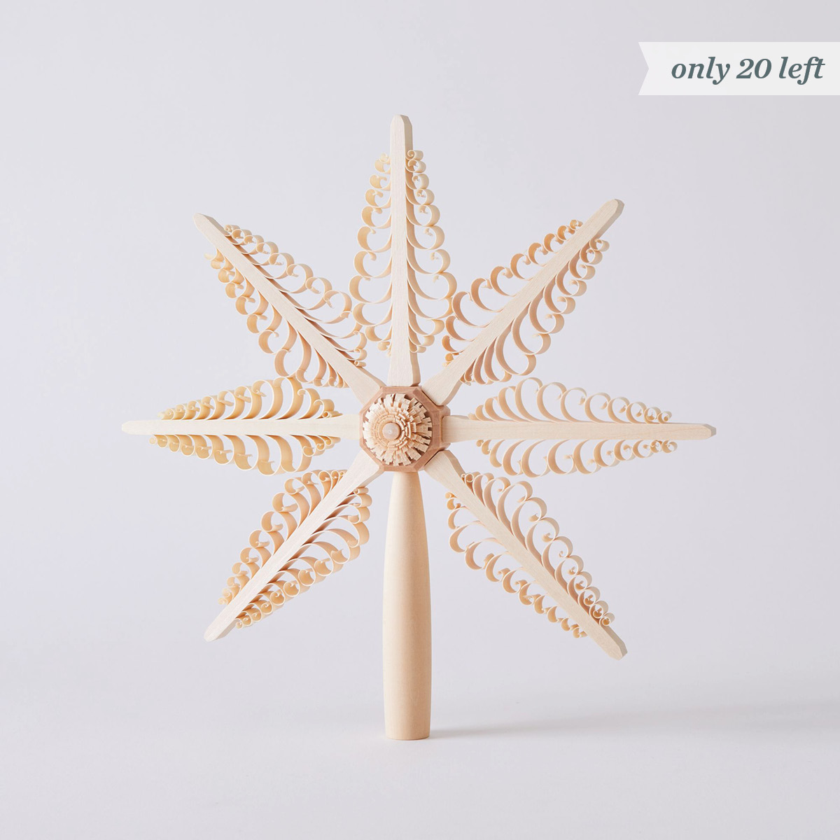 Handcrafted German Beechwood Tree Topper