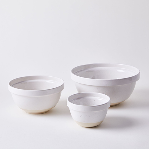 Ceramic Mixing Bowls, Set of 3