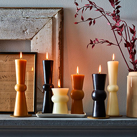 Hand Poured Beeswax Pillar Candles