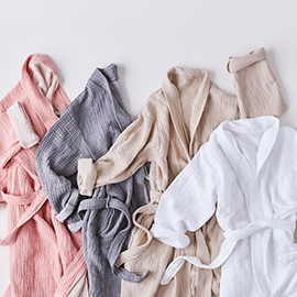 Super Soft Double Gauze Bathrobe