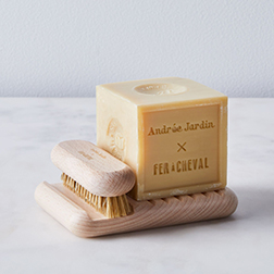 Andrée Jardin x Fer à Cheval Marseille Soap Stand & Brush