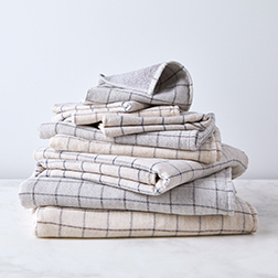 Graph Cotton Japanese Bath Towels