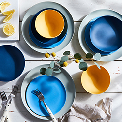 Fable Colorful Bamboo Dinnerware